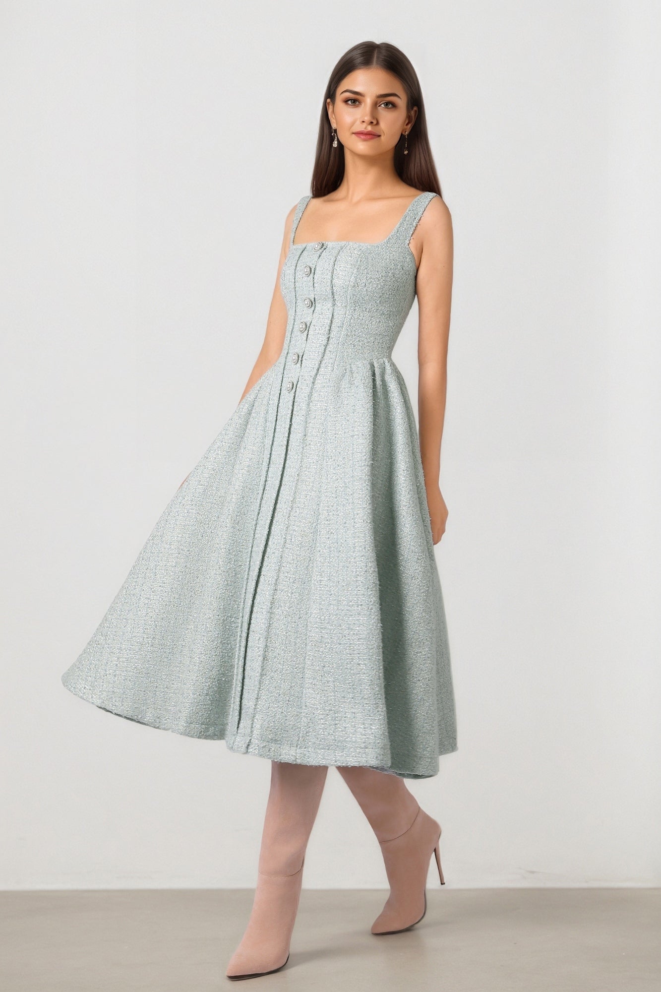 Twill A-Line Dress