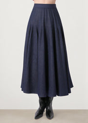 Dark Blue Denim Skirt