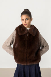Brown Fur Vest