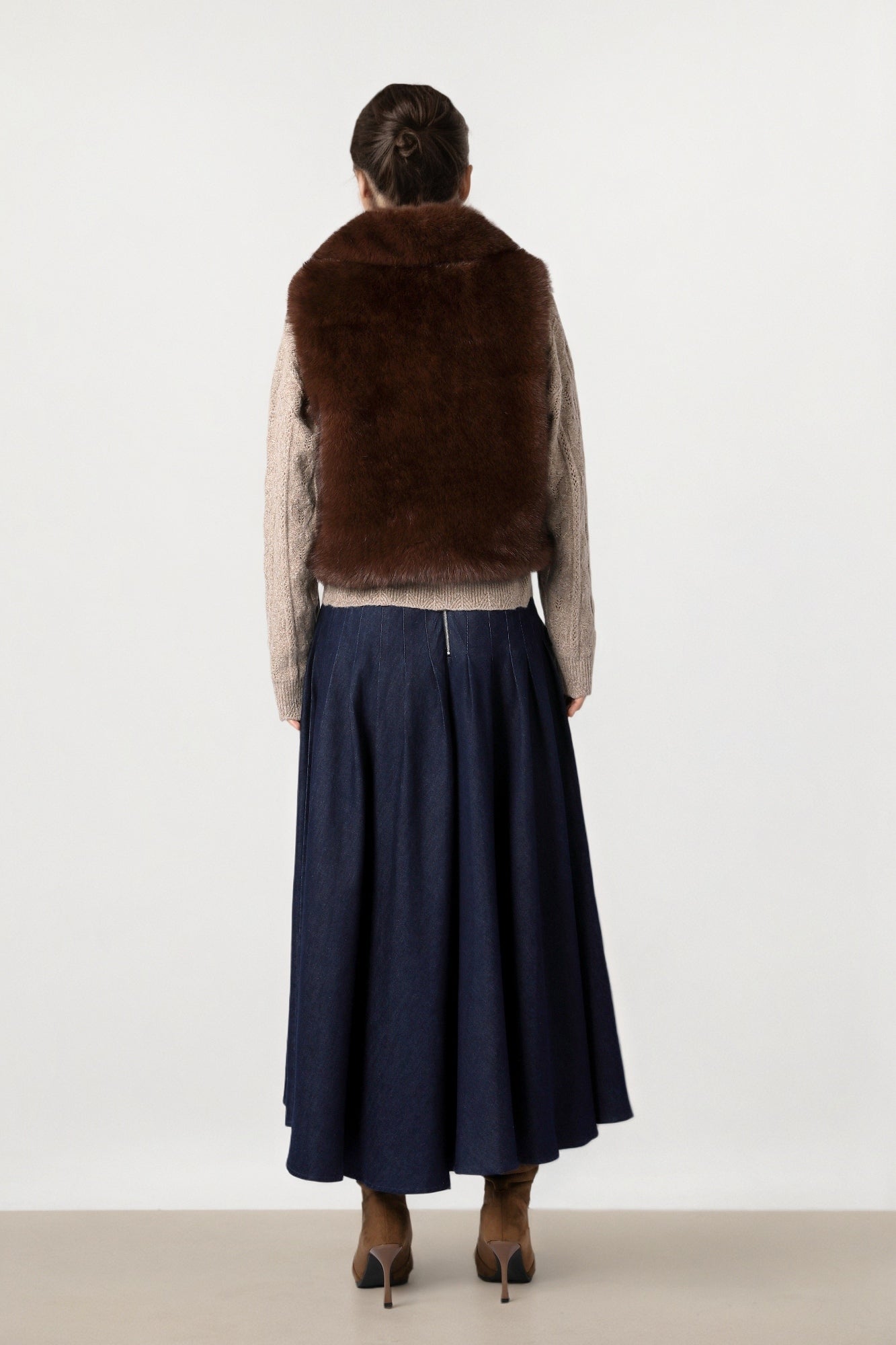 Brown Fur Vest