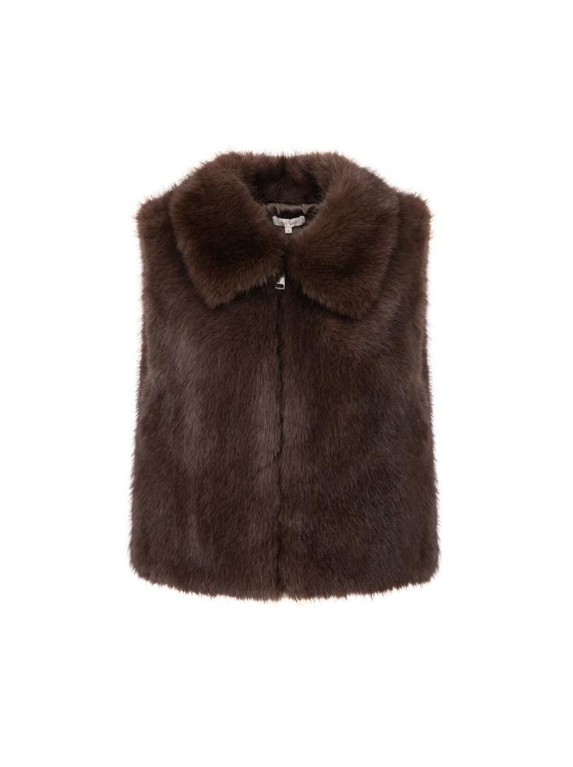 Brown Fur Vest