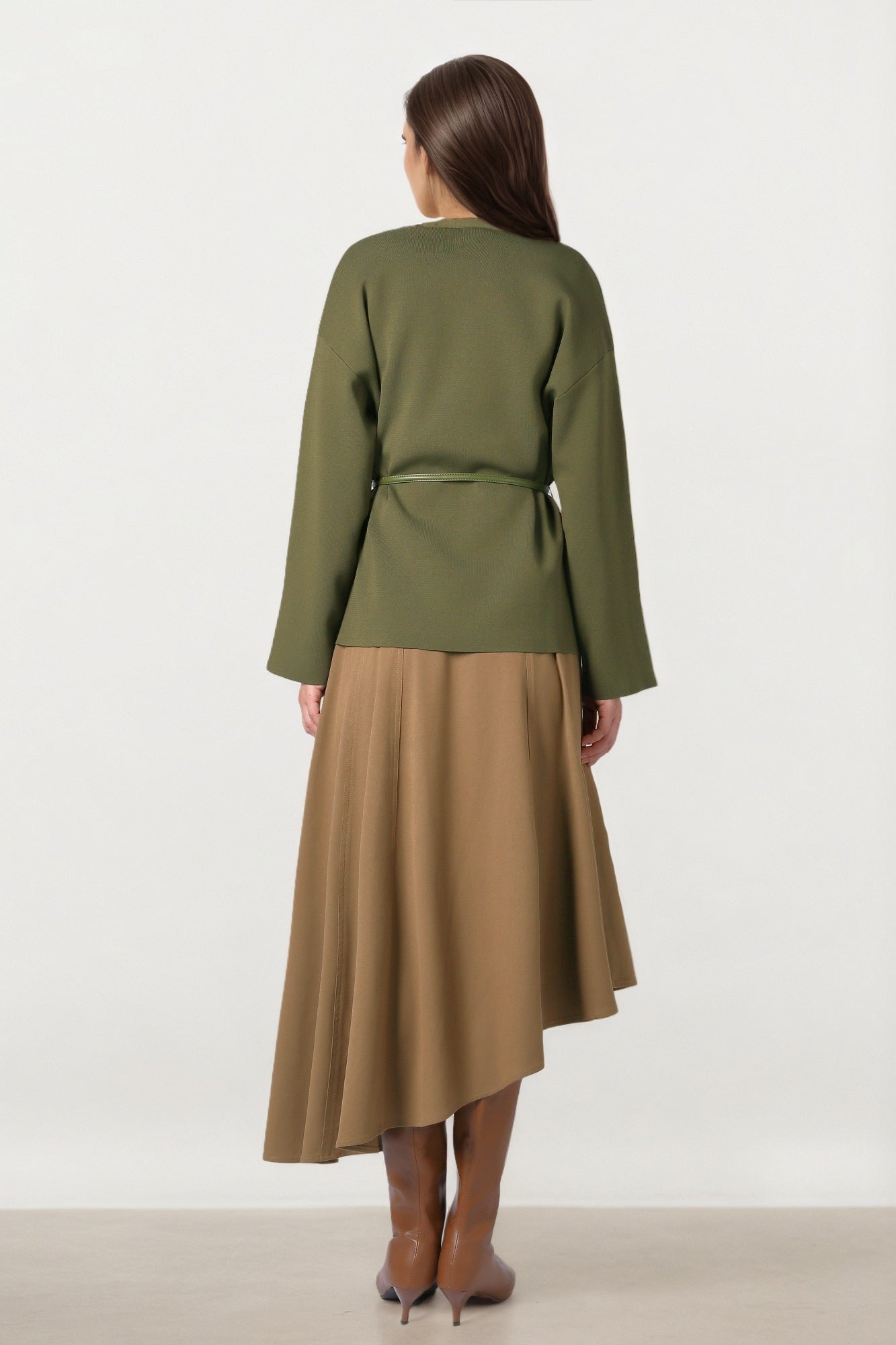 Belted Knit Cardigan