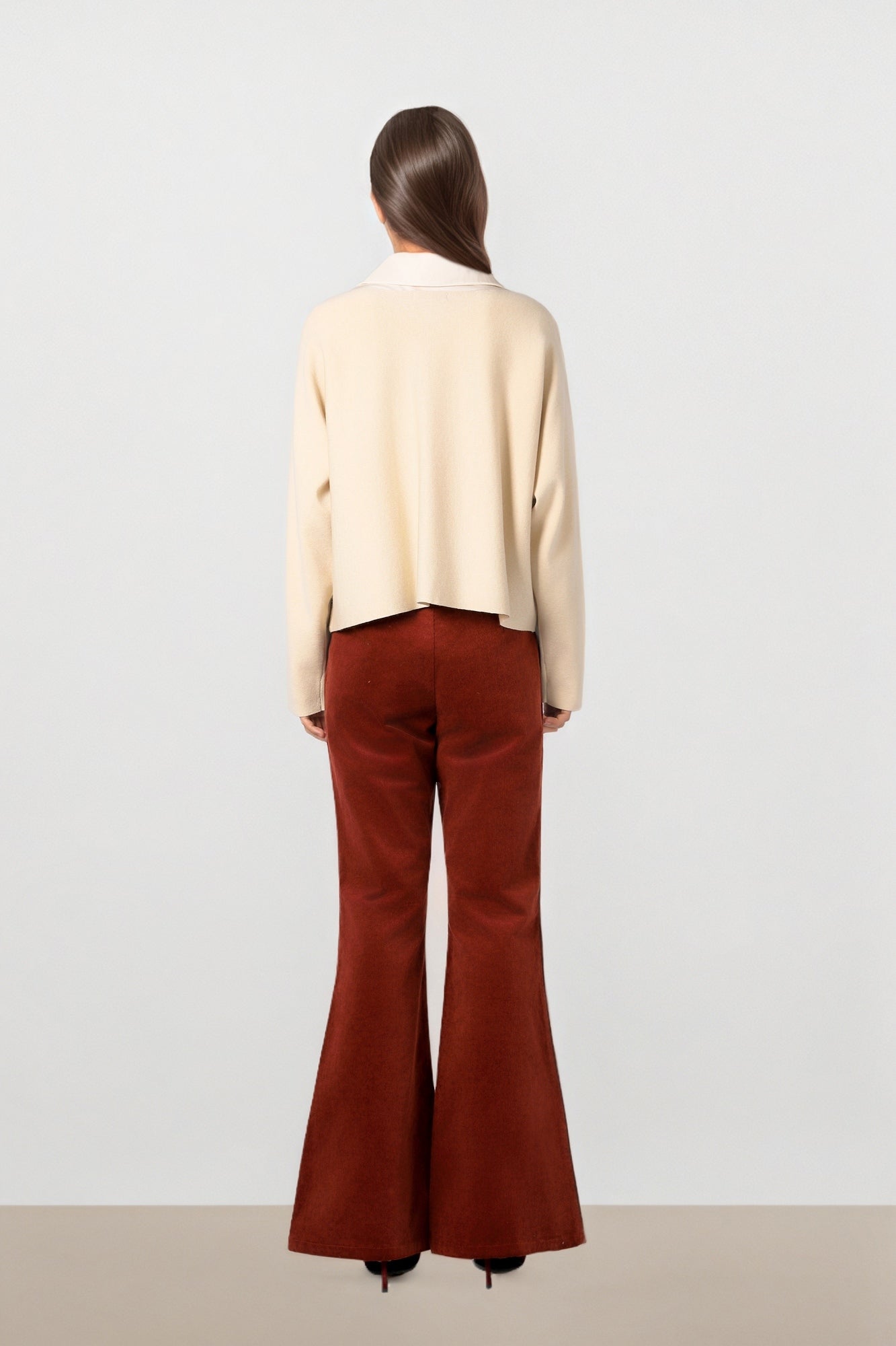 Two-Tone Knit Pullover