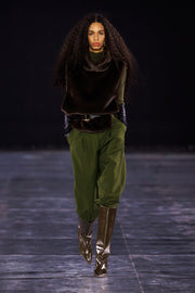 Crepe Tapered Pants