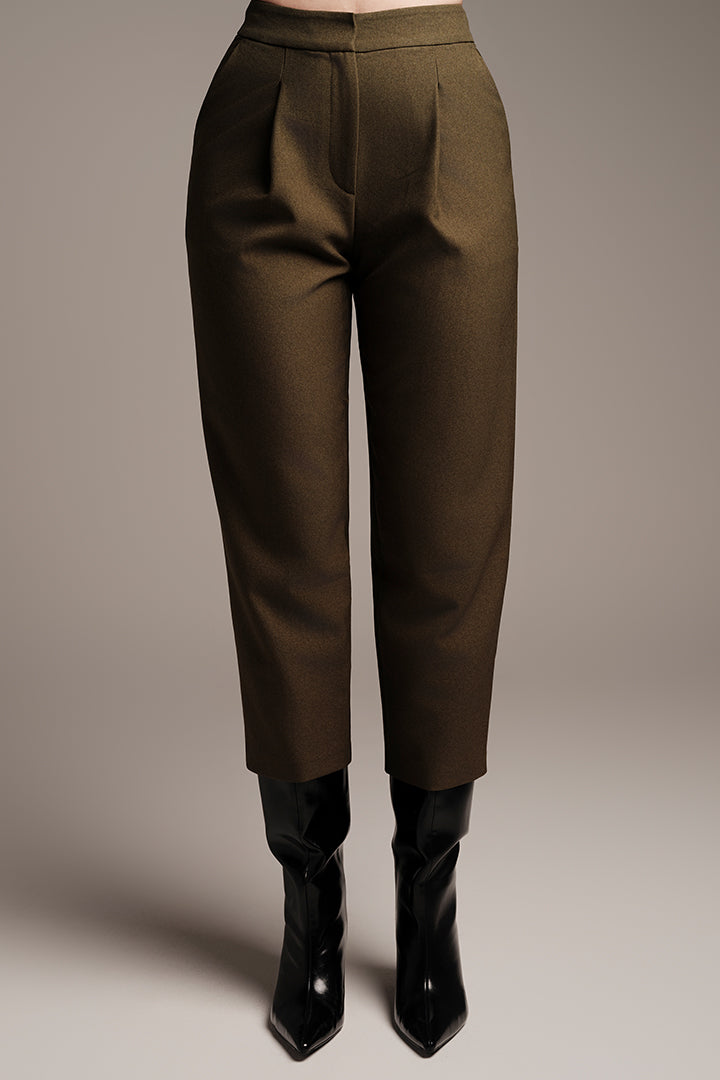 Crepe Tapered Pants