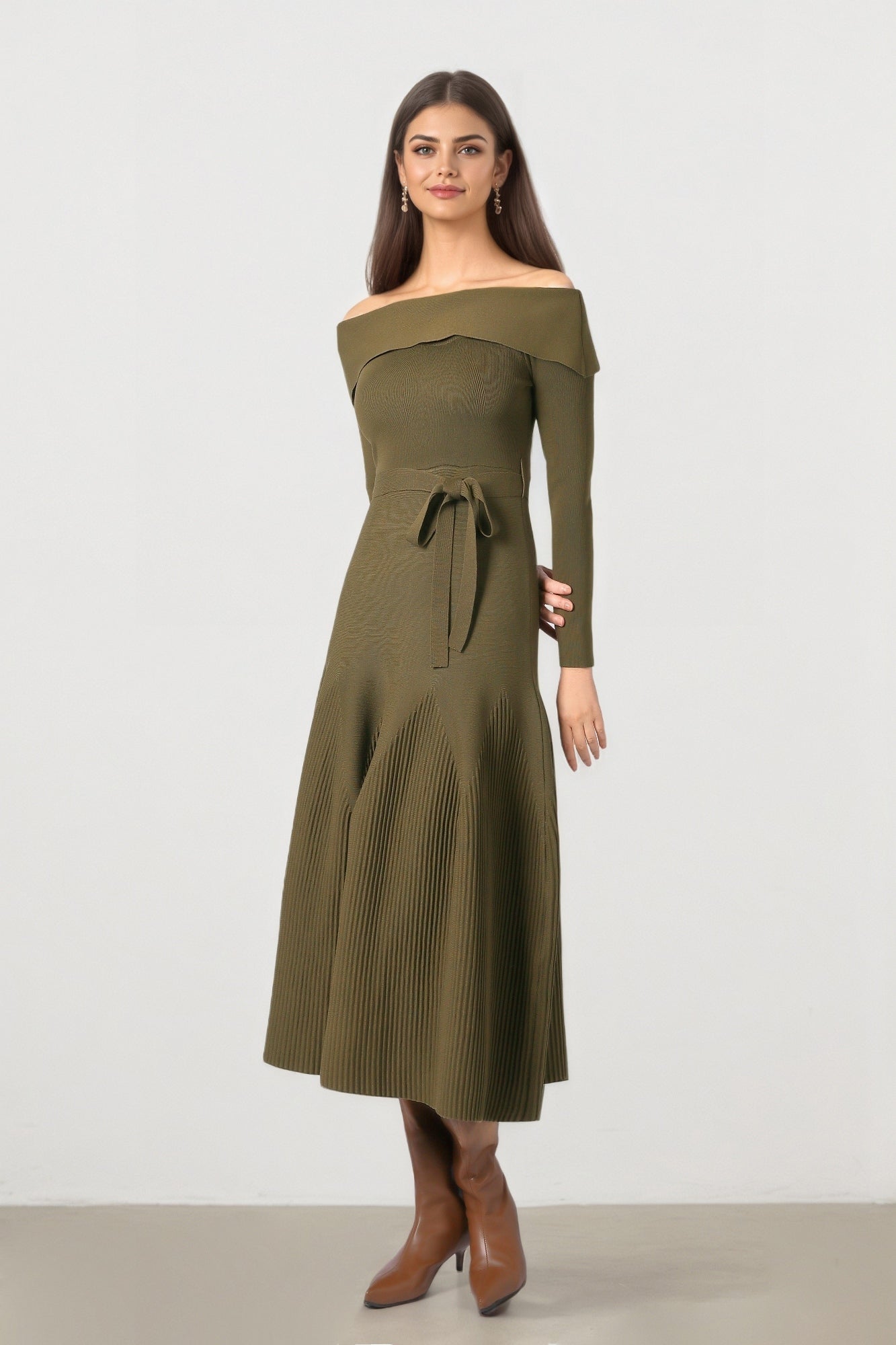 Tiered  Midi Knit Dress