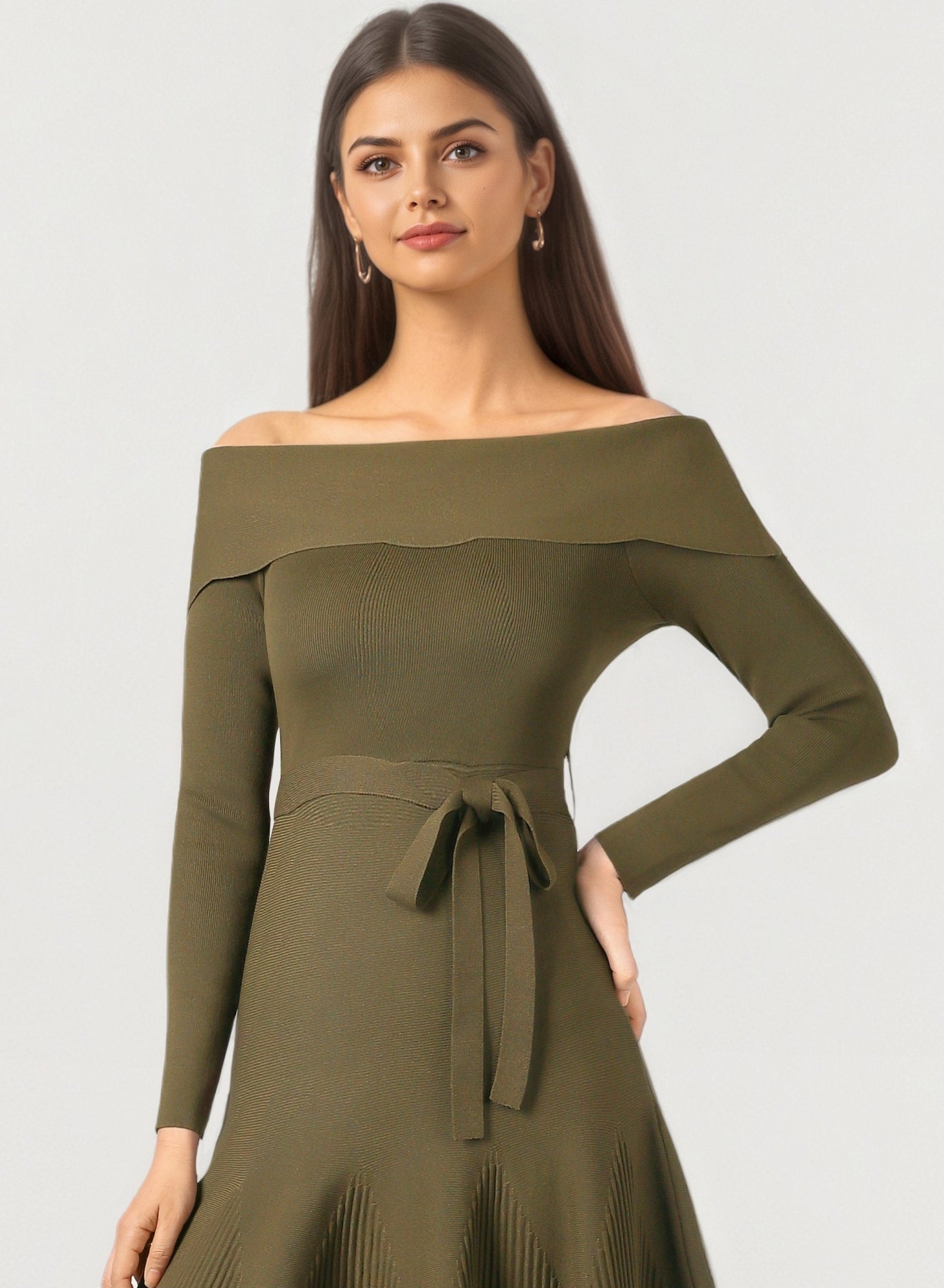 Tiered  Midi Knit Dress