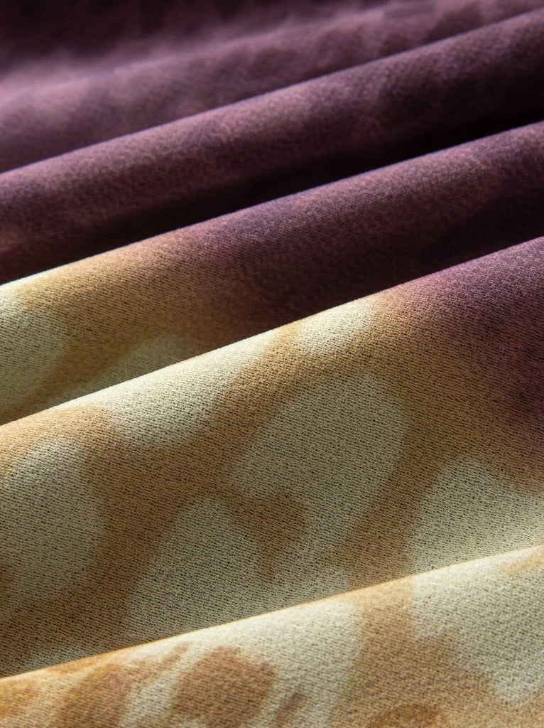 Chiffon Mixed-Print Dress