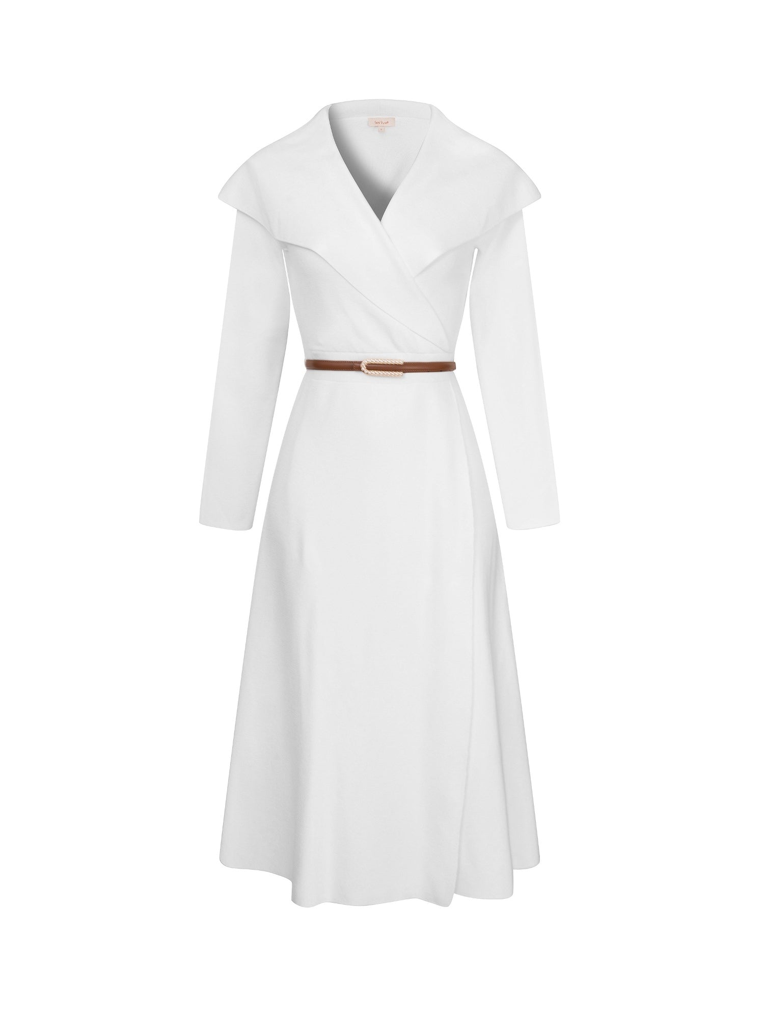 Belted Knit Midi Dress