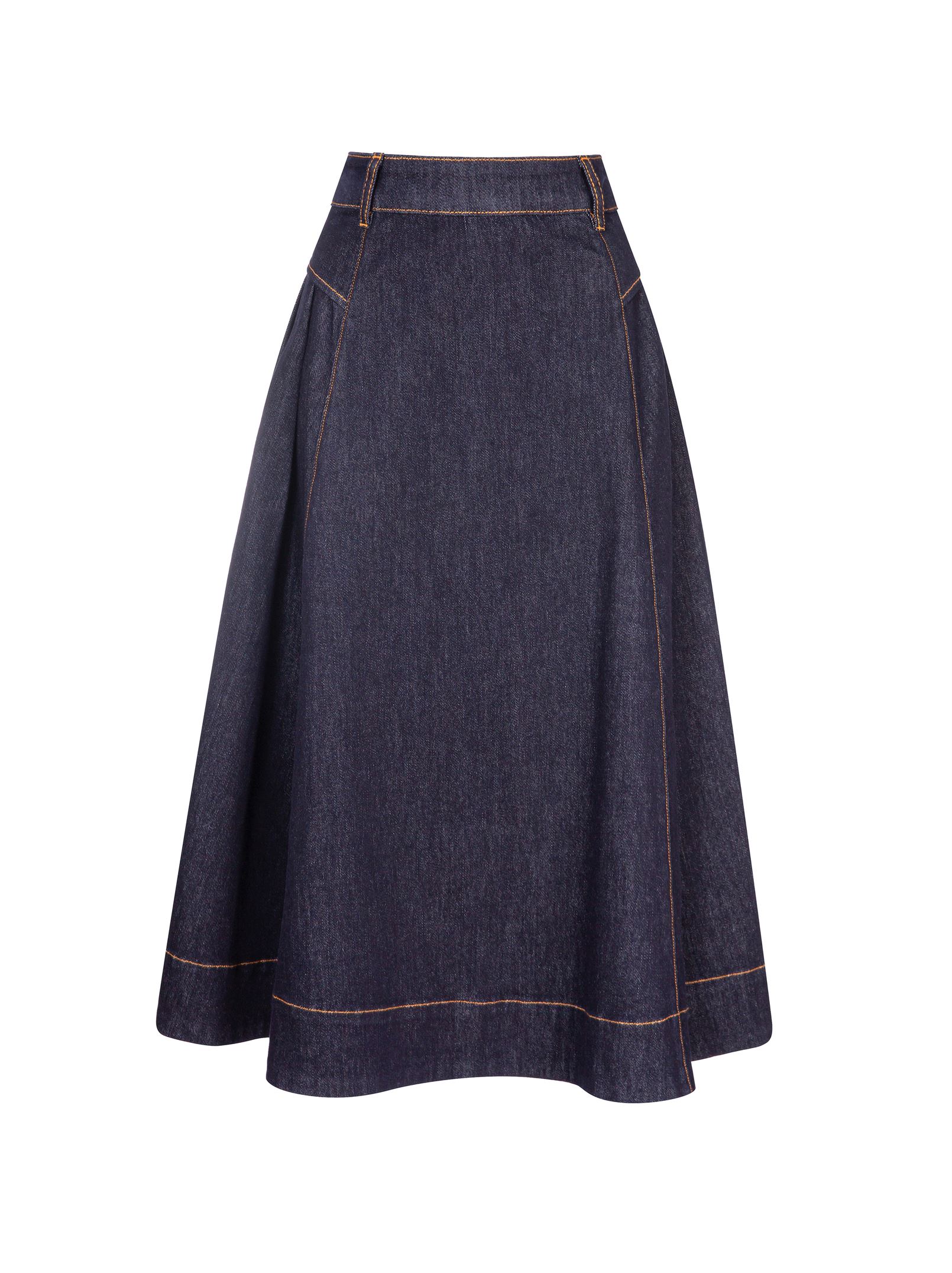 Dark Blue Denim Skirt