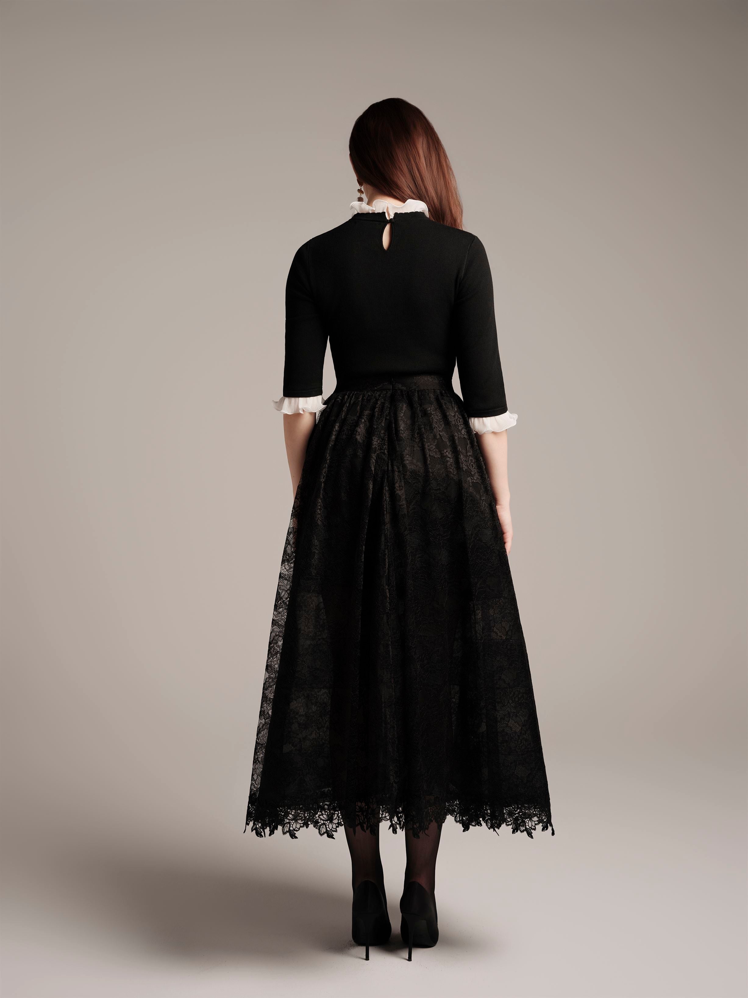 Black Lace Skirt