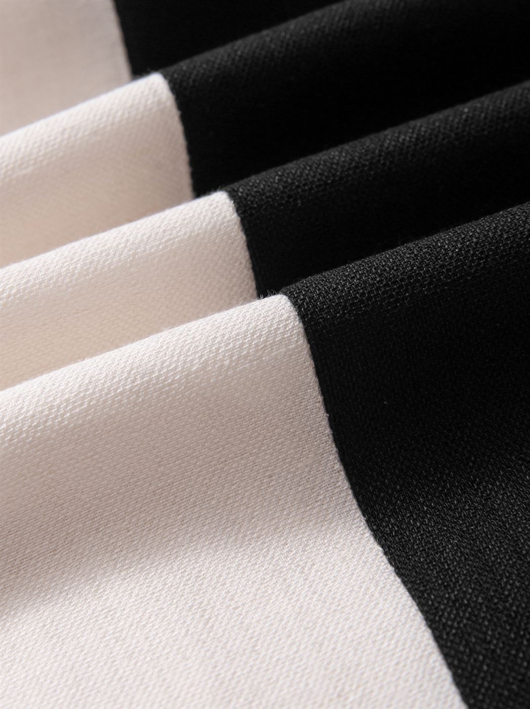 Black & Creme Crepe Dress