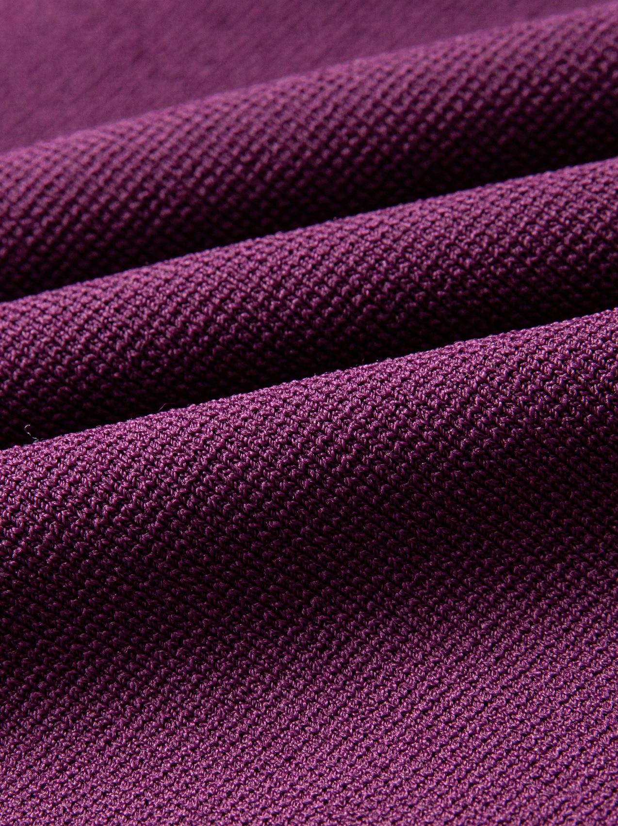 Purple Knit Midi Dress