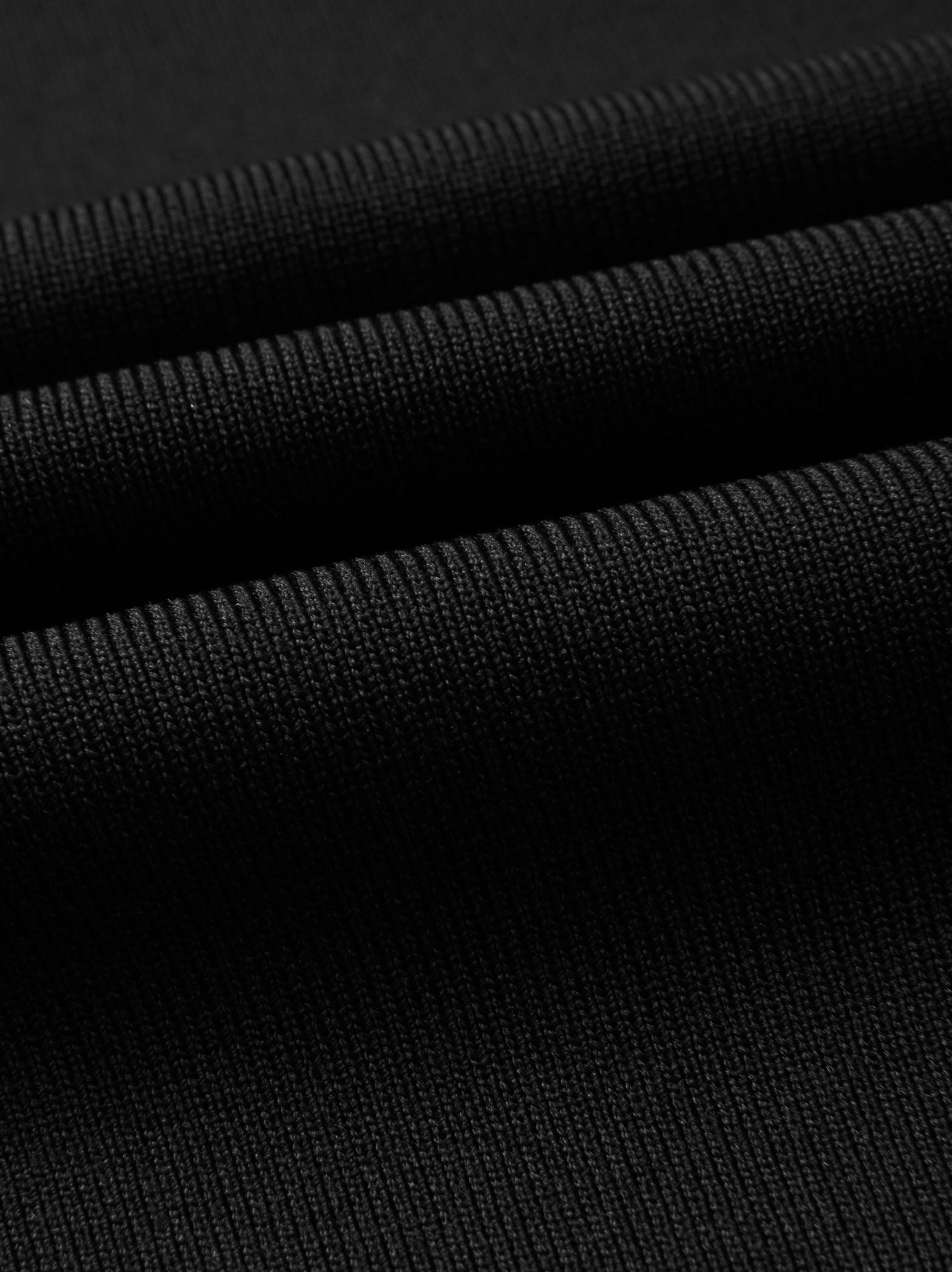 Black Knit Midi Dress