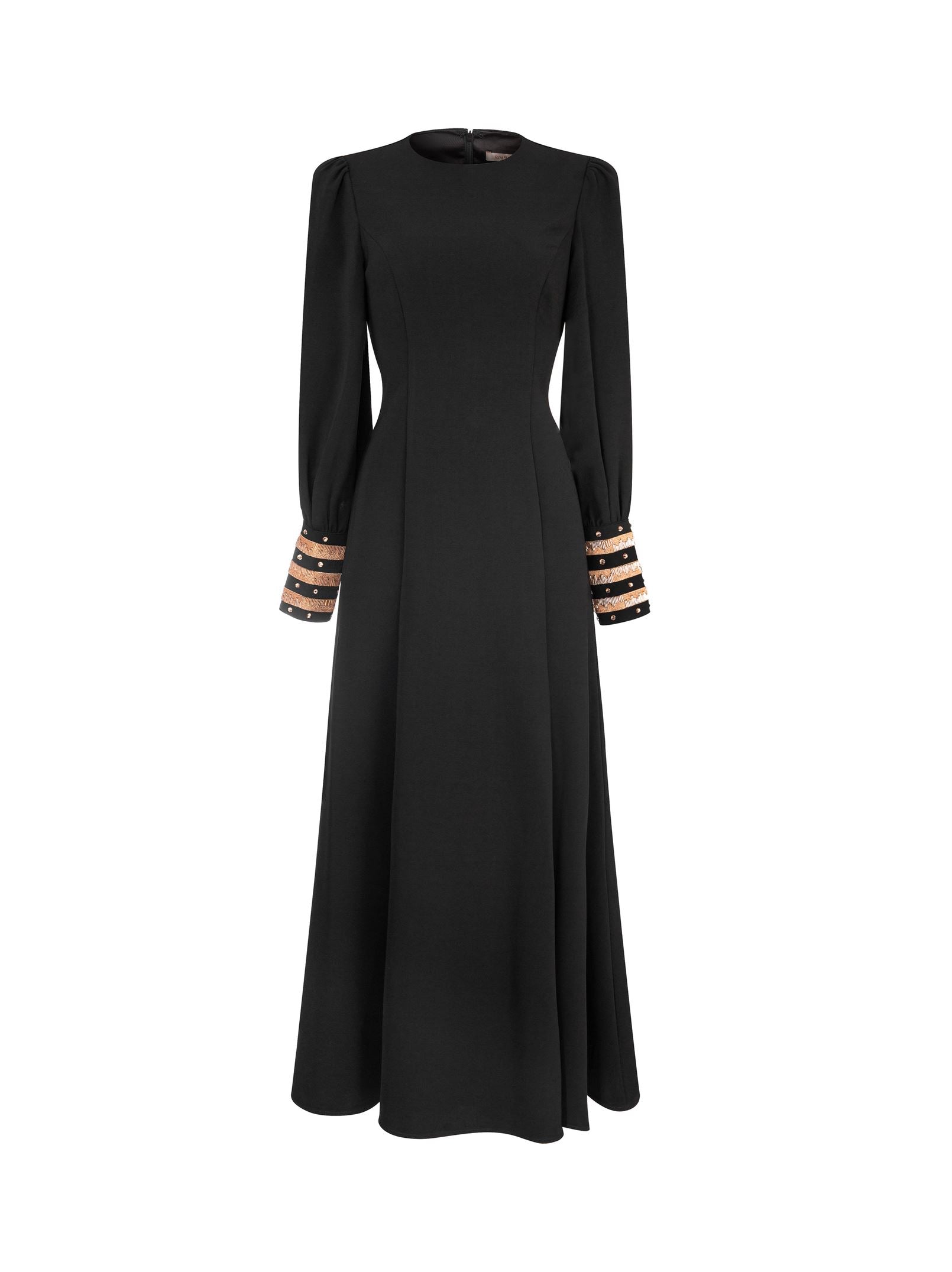 Black Crepe Maxi Dress