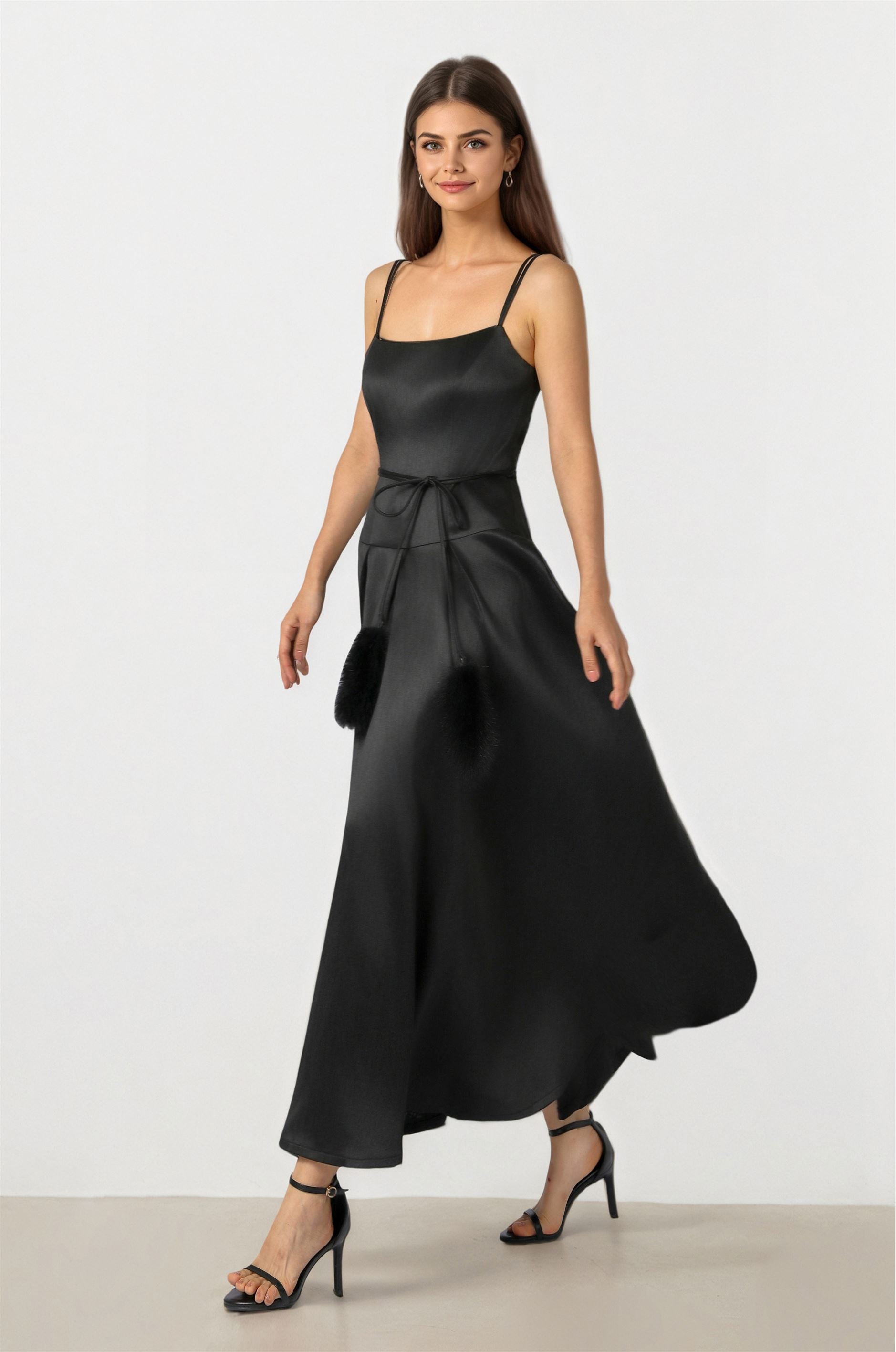 Black Taffeta Dress - Femi9 EG Black Taffeta Dress - Femi9 EG