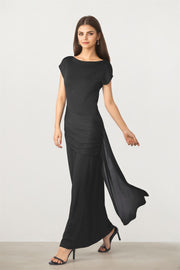 DRAPPING KNITTED DRESS