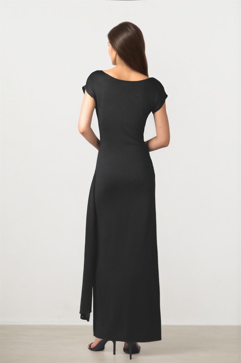 DRAPPING KNITTED DRESS