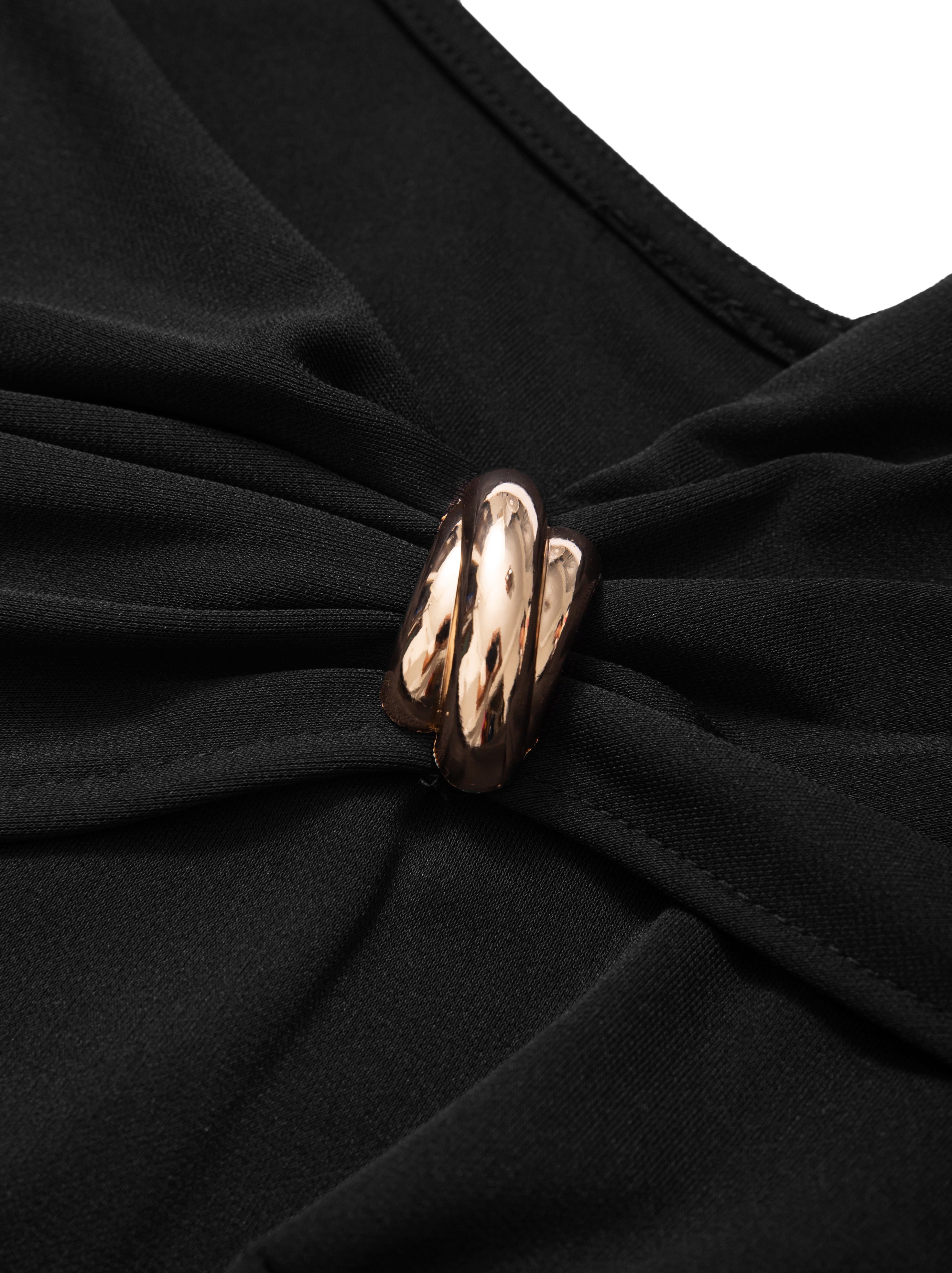 RUFFLE JERSEY DRESS