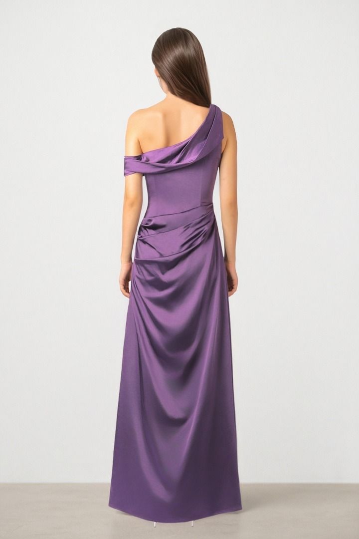 Plum Drape Dress