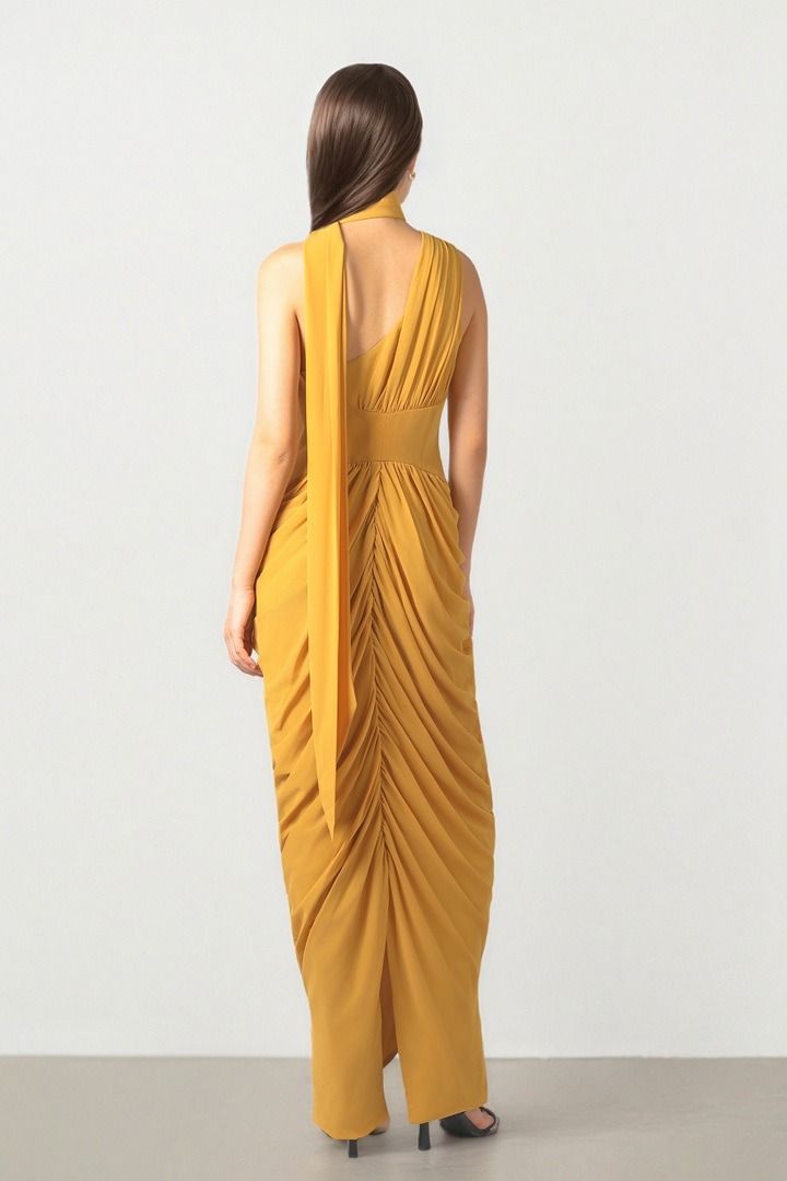 Yellow Chiffon Dress