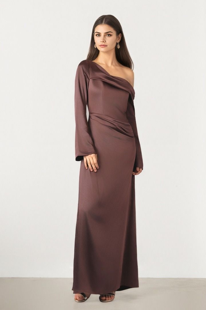 Bronze Drape Dress