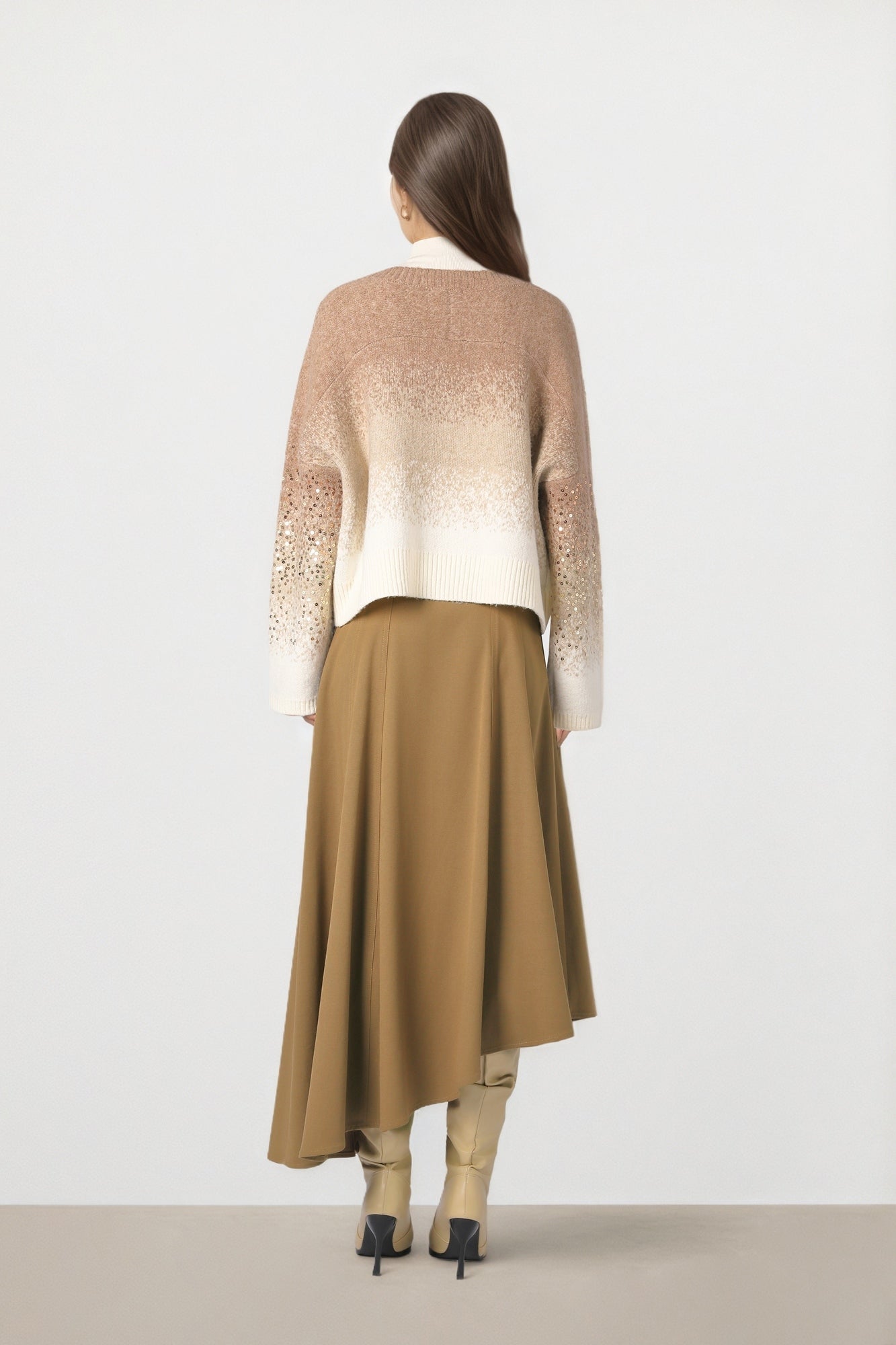 Ombre Fuzzy Knit