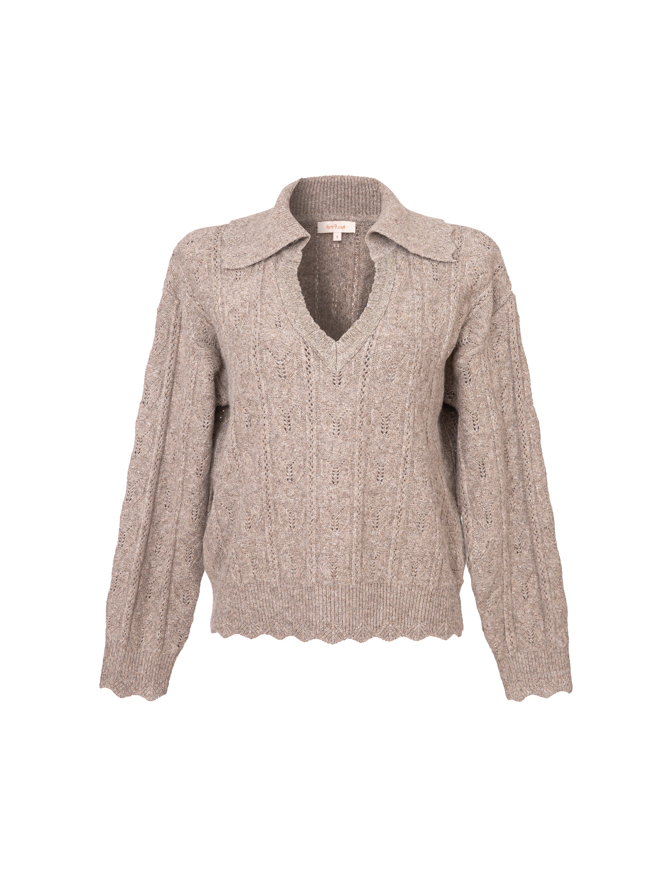 Brown  Pullover