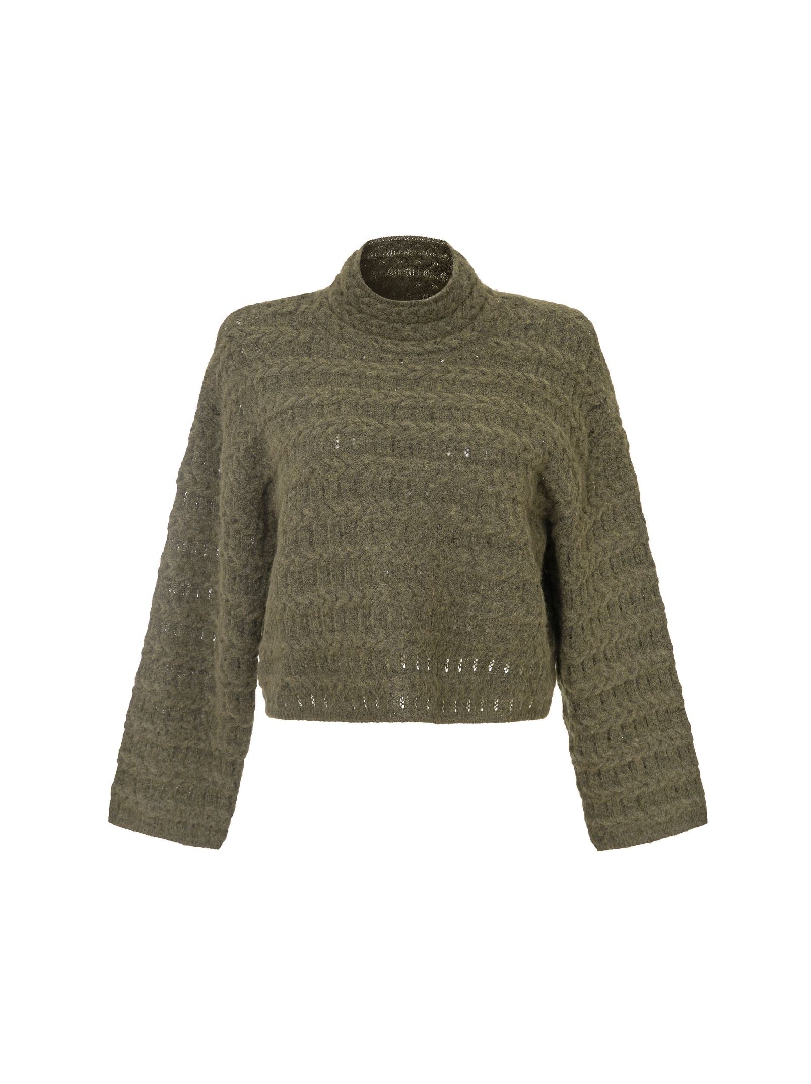 Dark Olive Knit Pullover