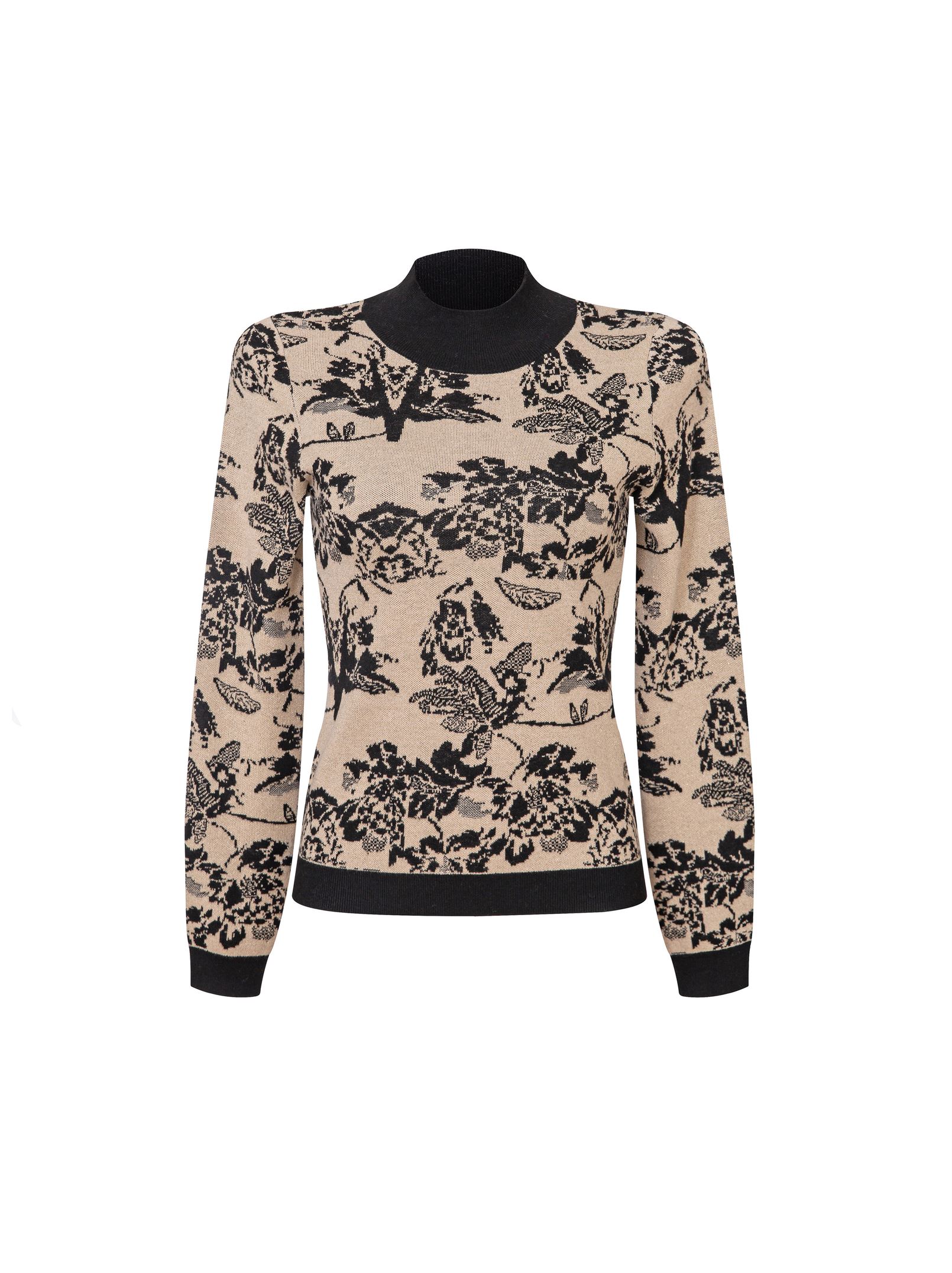 Printed Gold & Black  Pullover