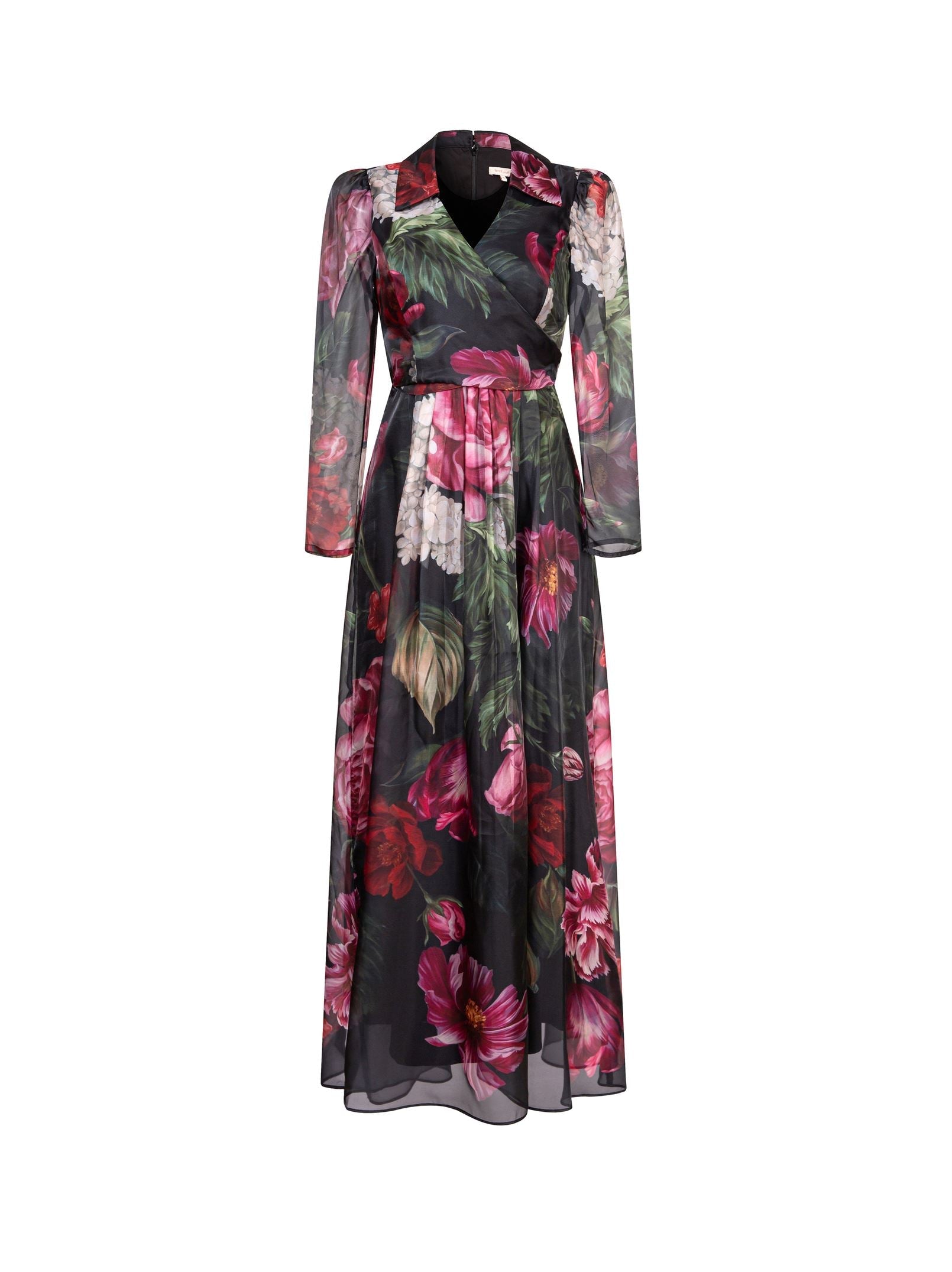 Floral Printed Organza Dress