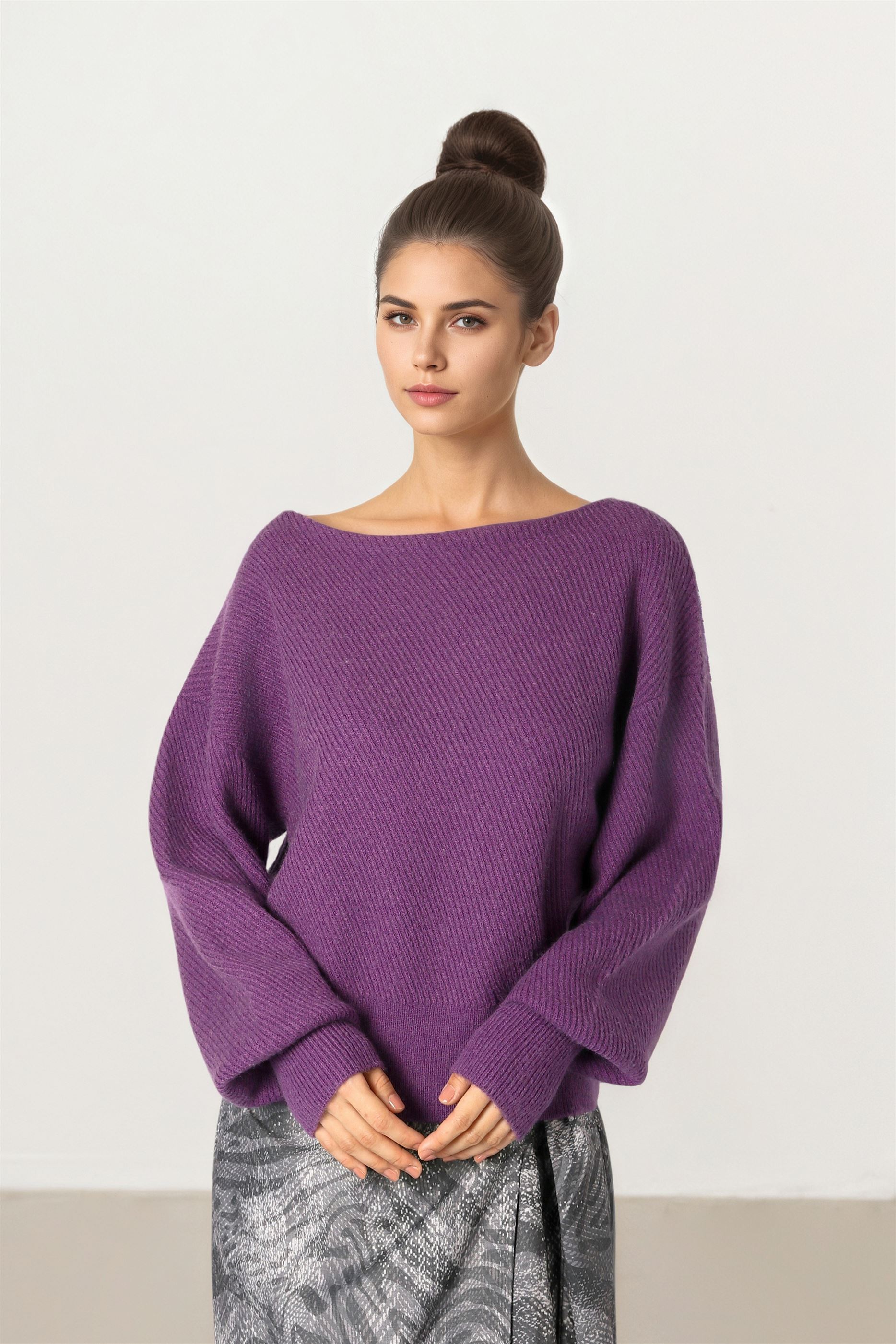 Purple Relaxed Knit