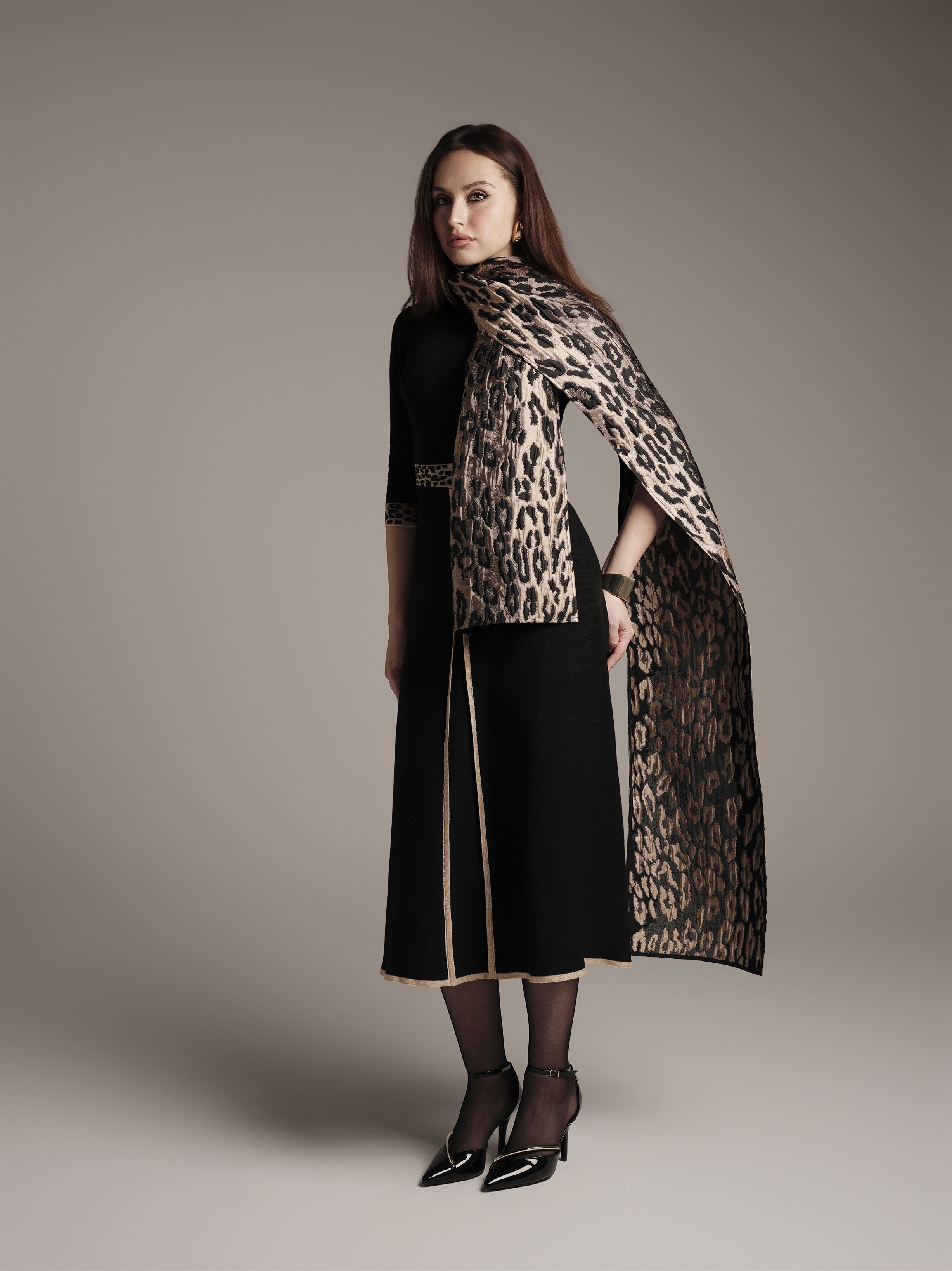 Belted Knit Maxi Dress