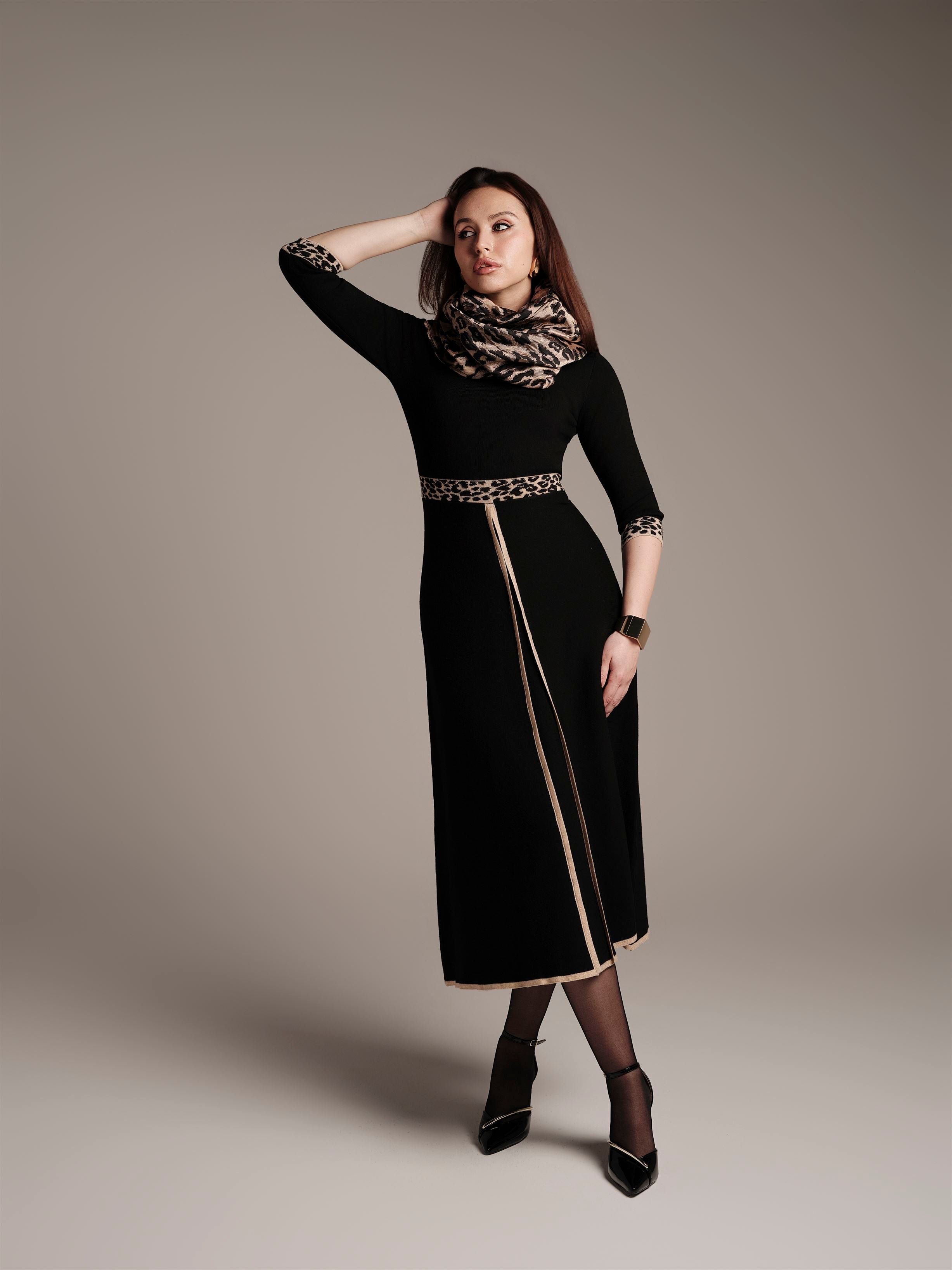 Belted Knit Maxi Dress