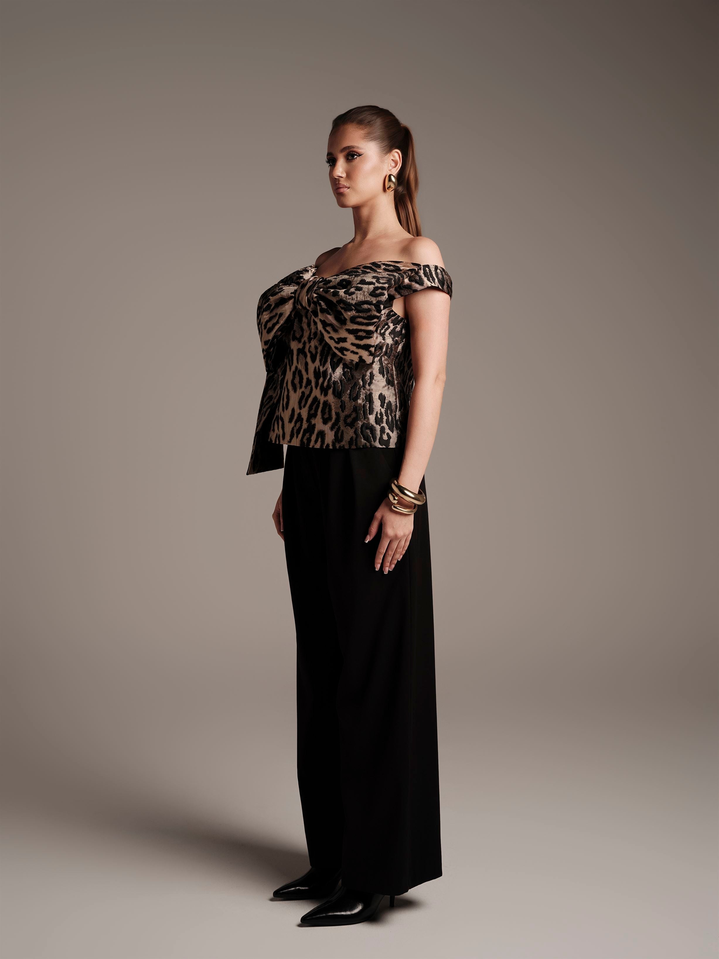 Brocade Off-Shoulder Top