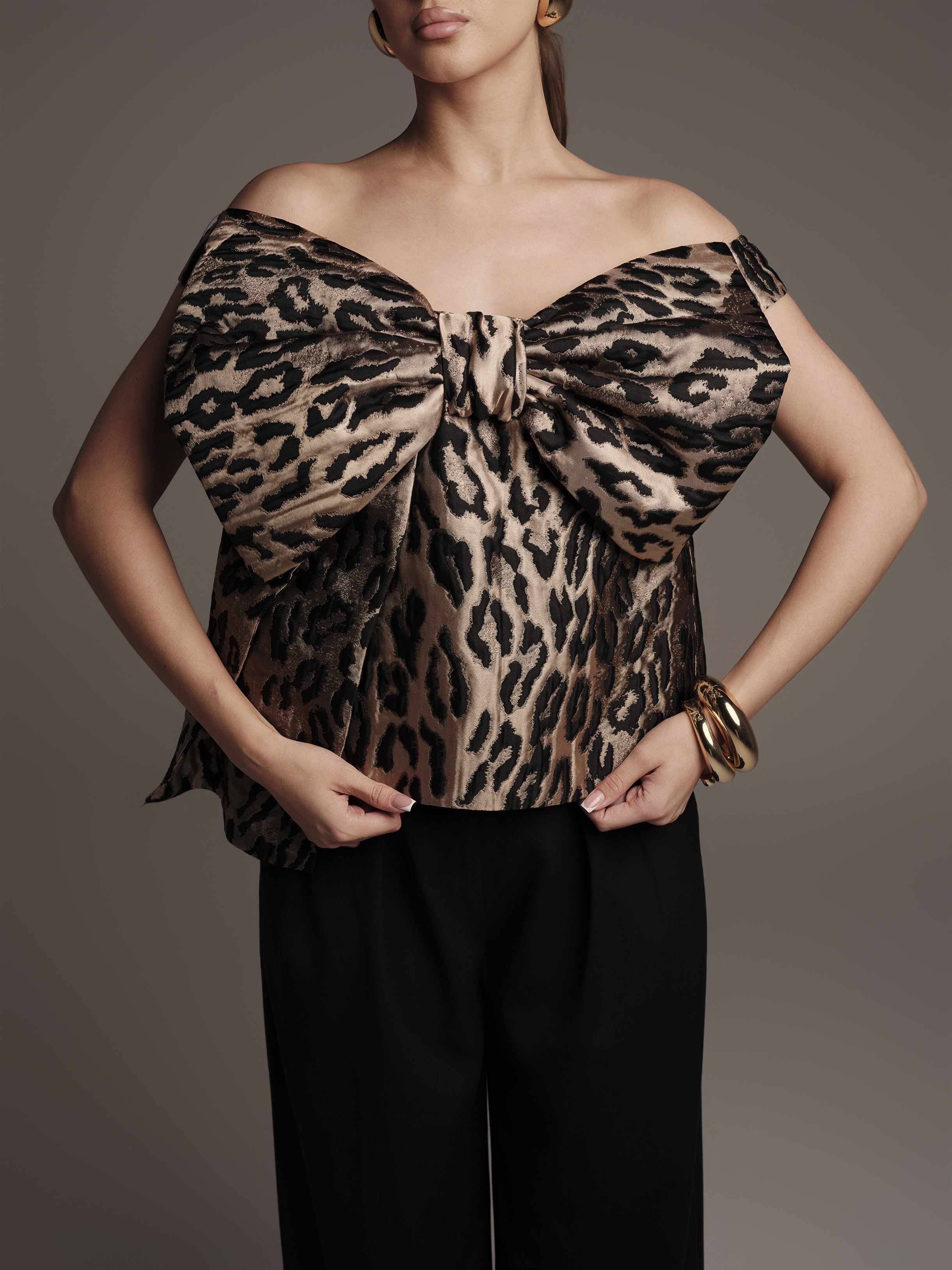 Brocade Off-Shoulder Top