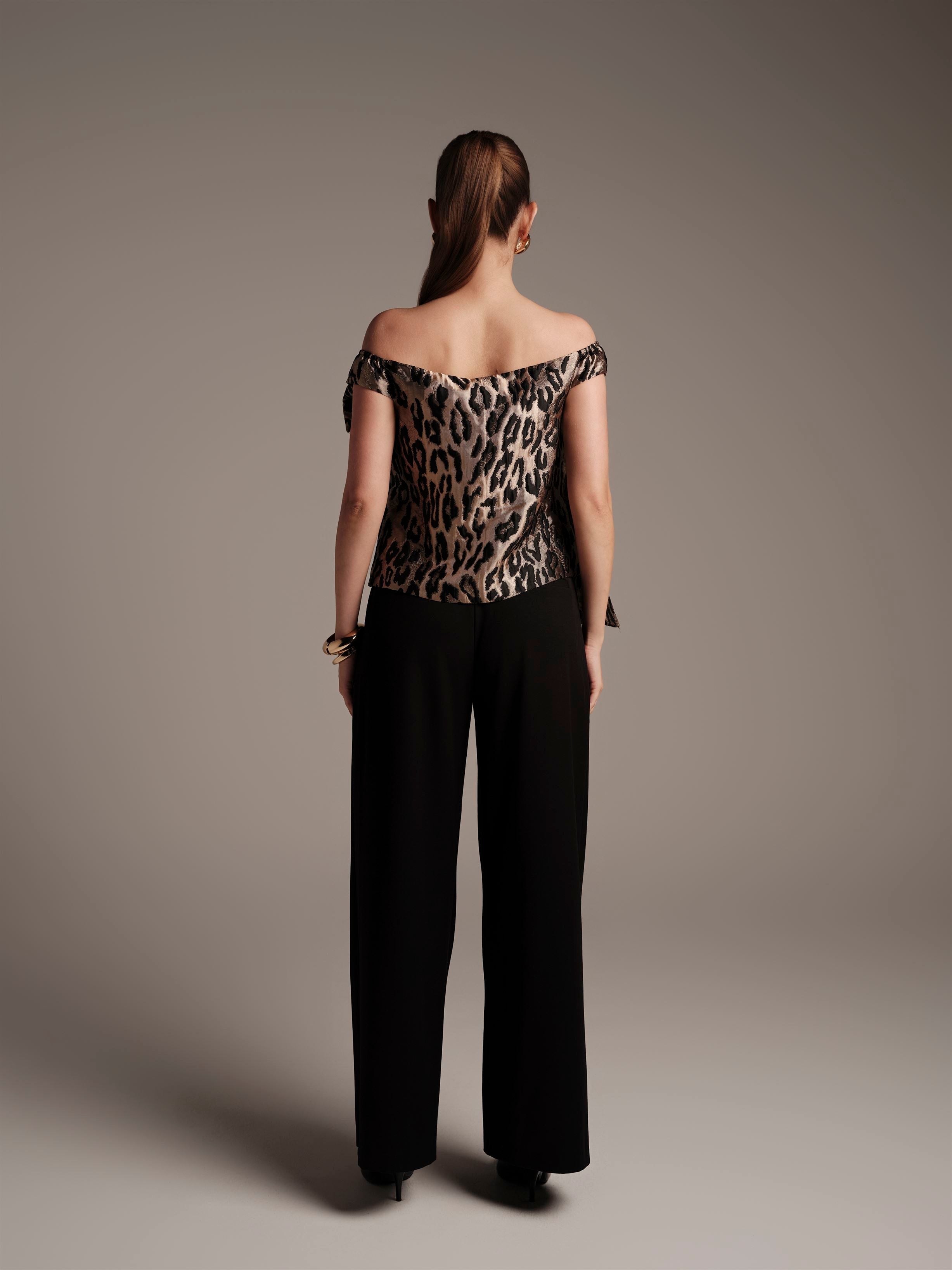 Brocade Off-Shoulder Top