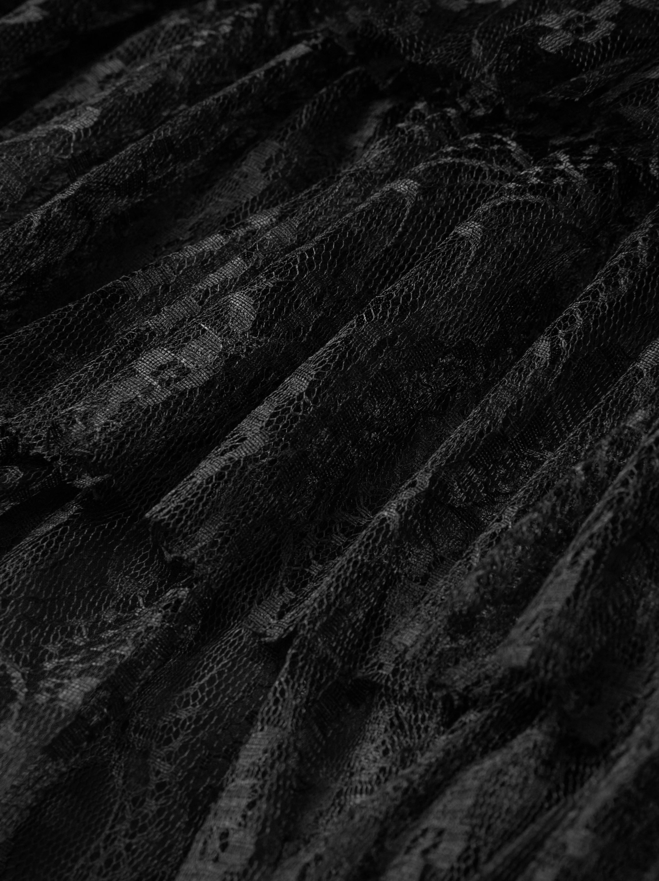Black Lace Evening Dress