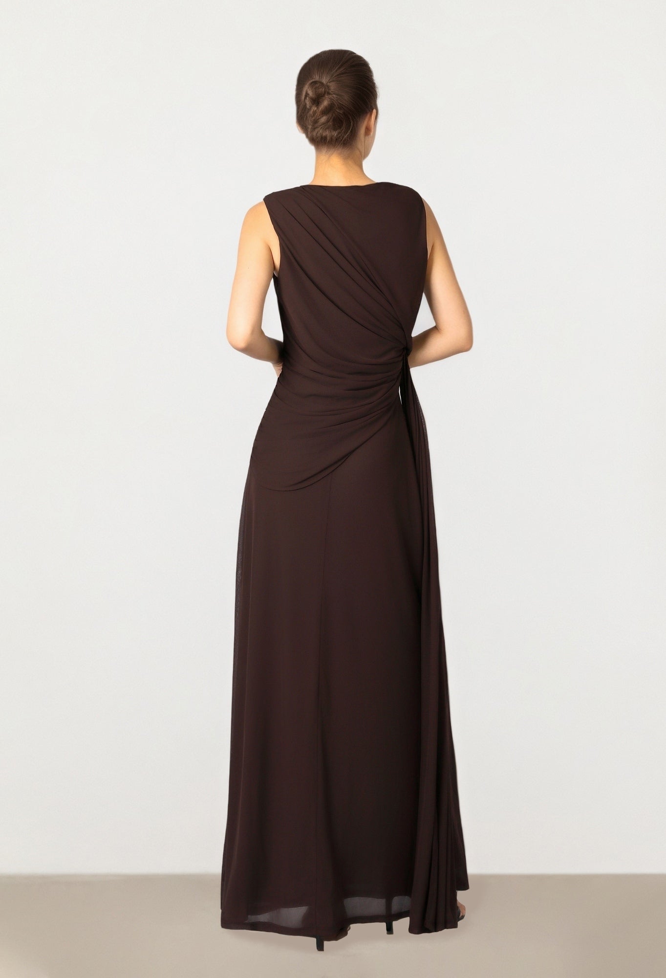 Brown Mesh Dress