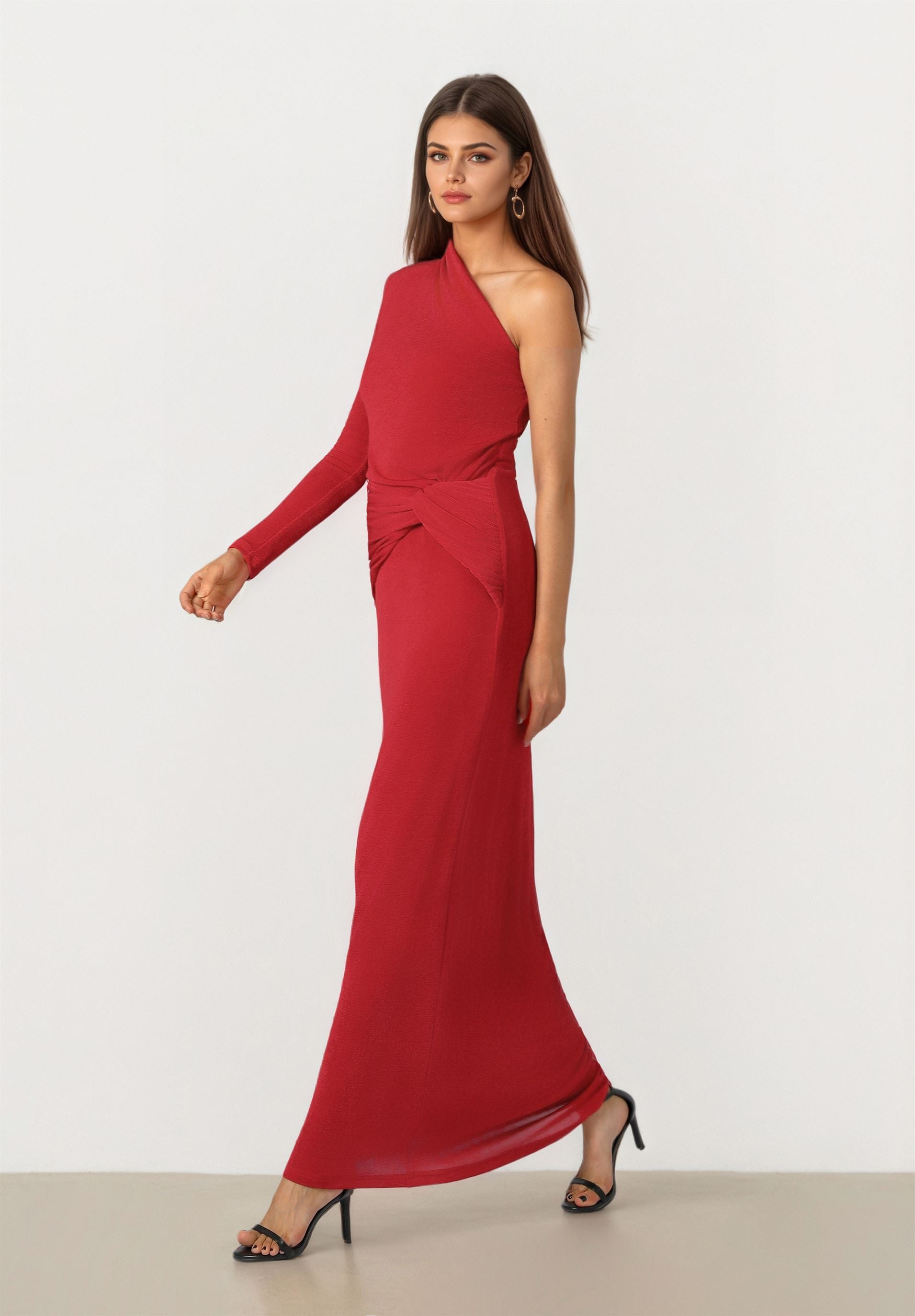 Red Jersey Dress