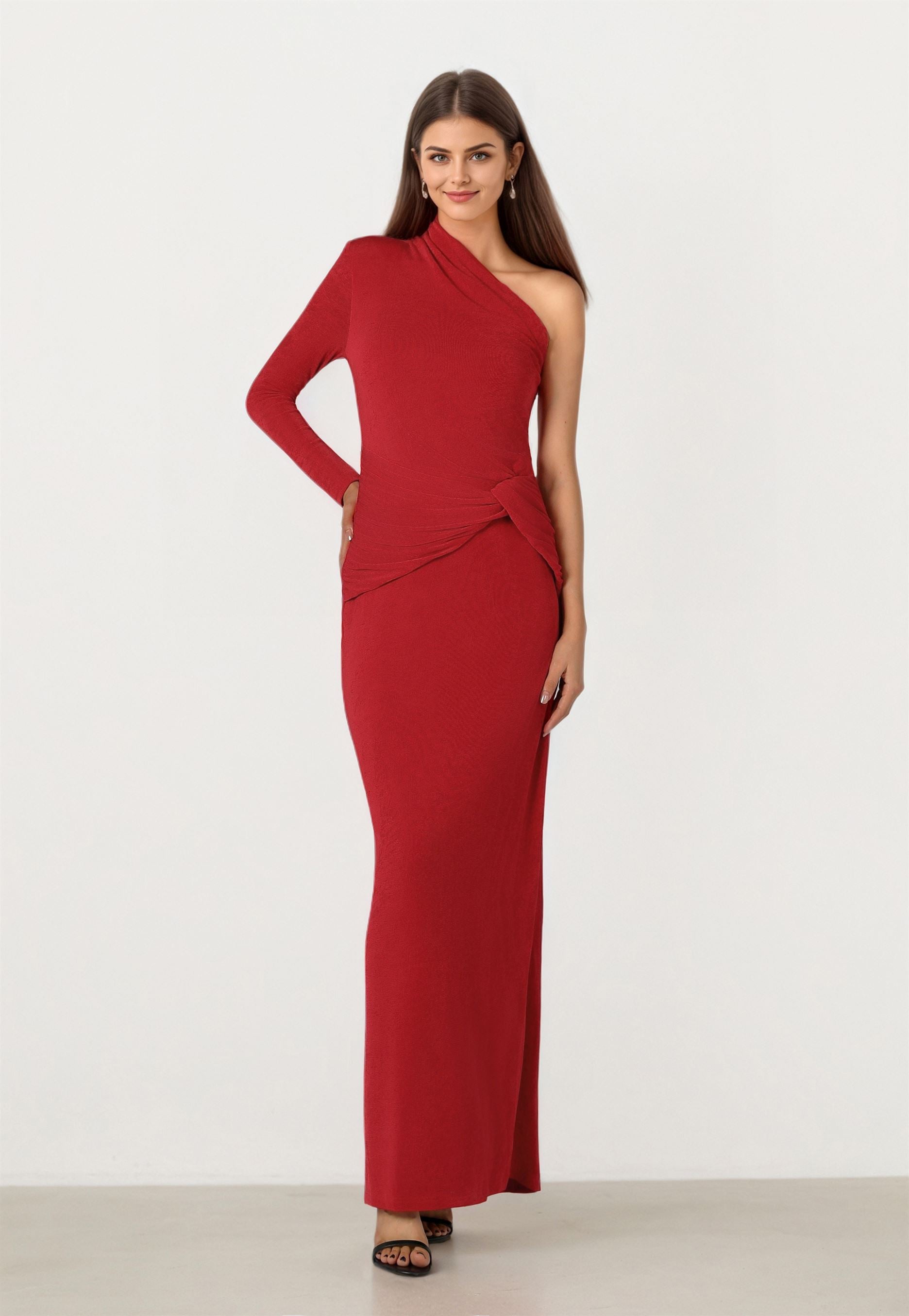 Red Jersey Dress