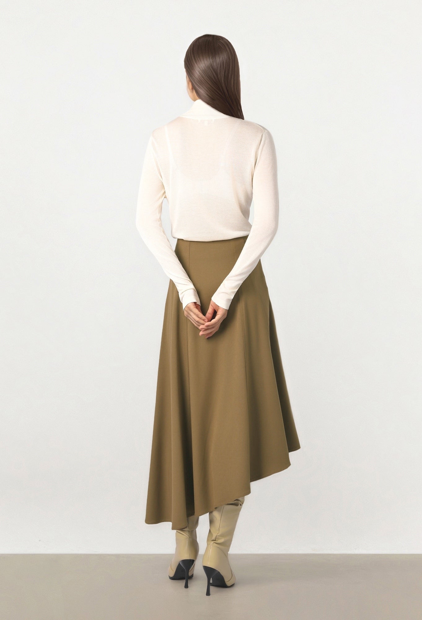 Cream Turtleneck Pullover