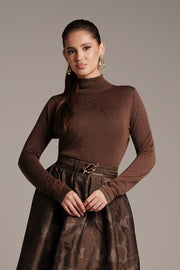 Turtleneck Knit Top