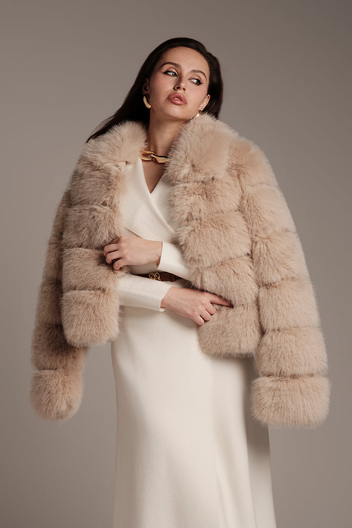 Fur Panel Coat