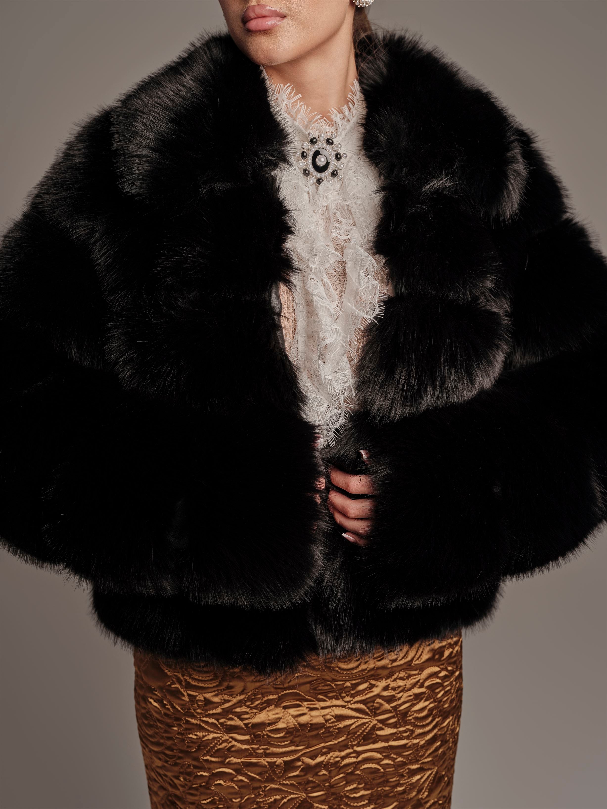Cropped Fur Coat