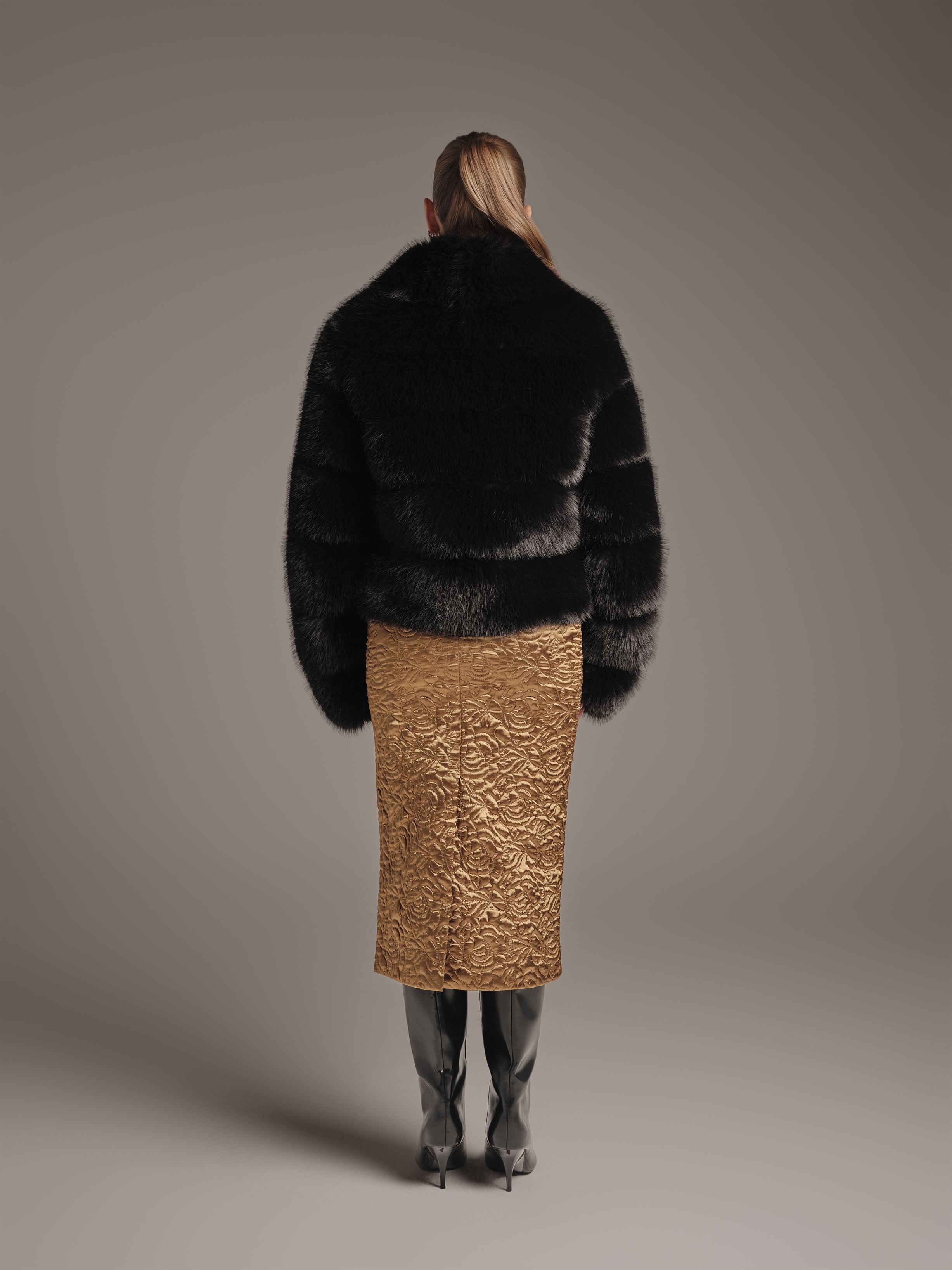 Cropped Fur Coat