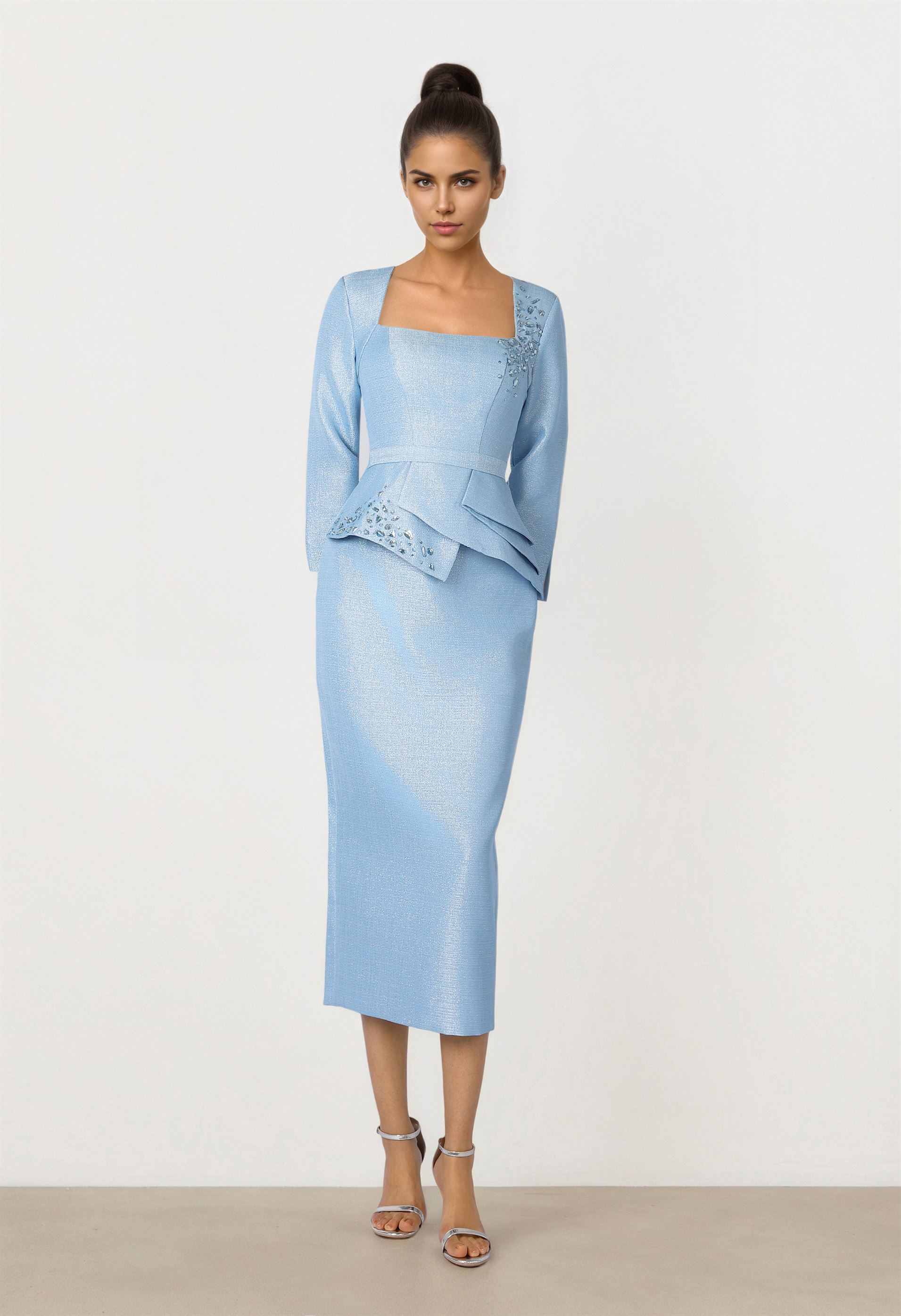 Brocade Pencil Skirt