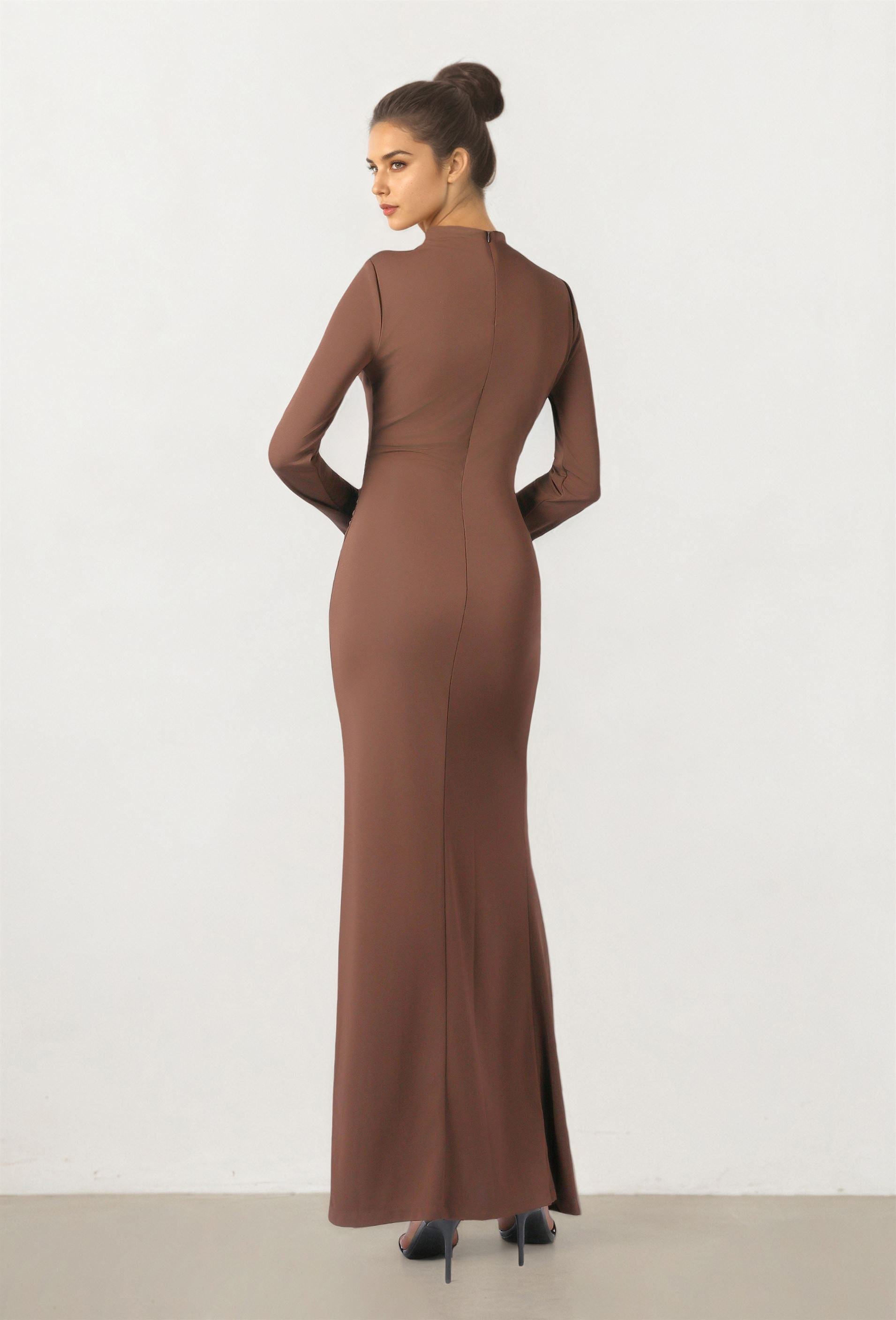 High Neck Maxi Dress