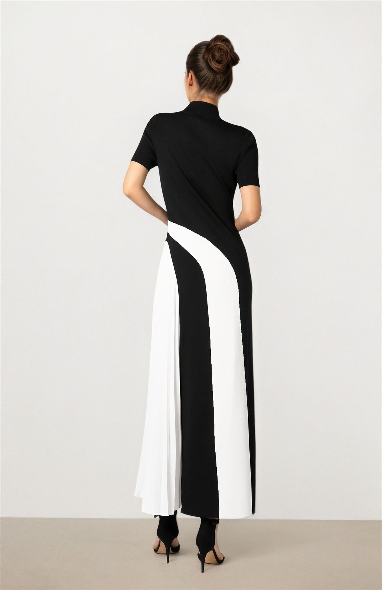 Black & White Knit Dress