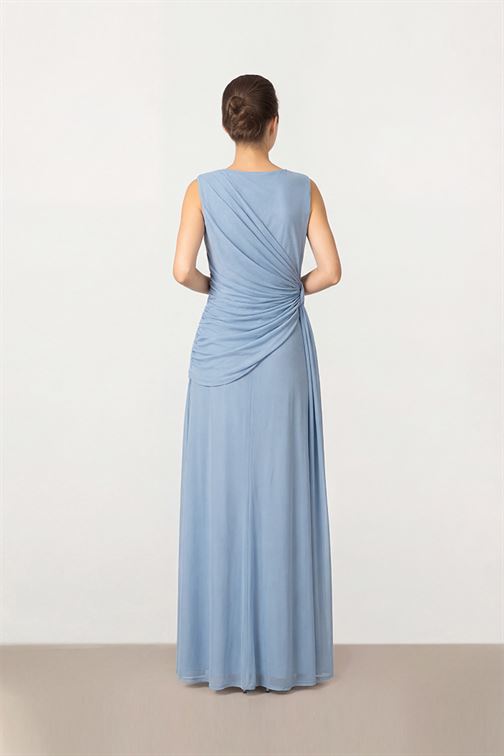 Blue Mesh Dress